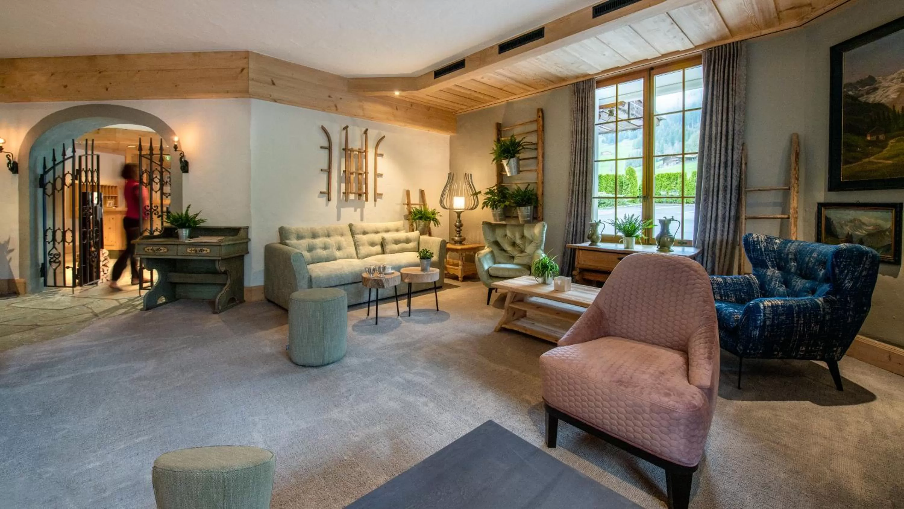 Lobby or reception in Hotel Le Grand Chalet Gstaad