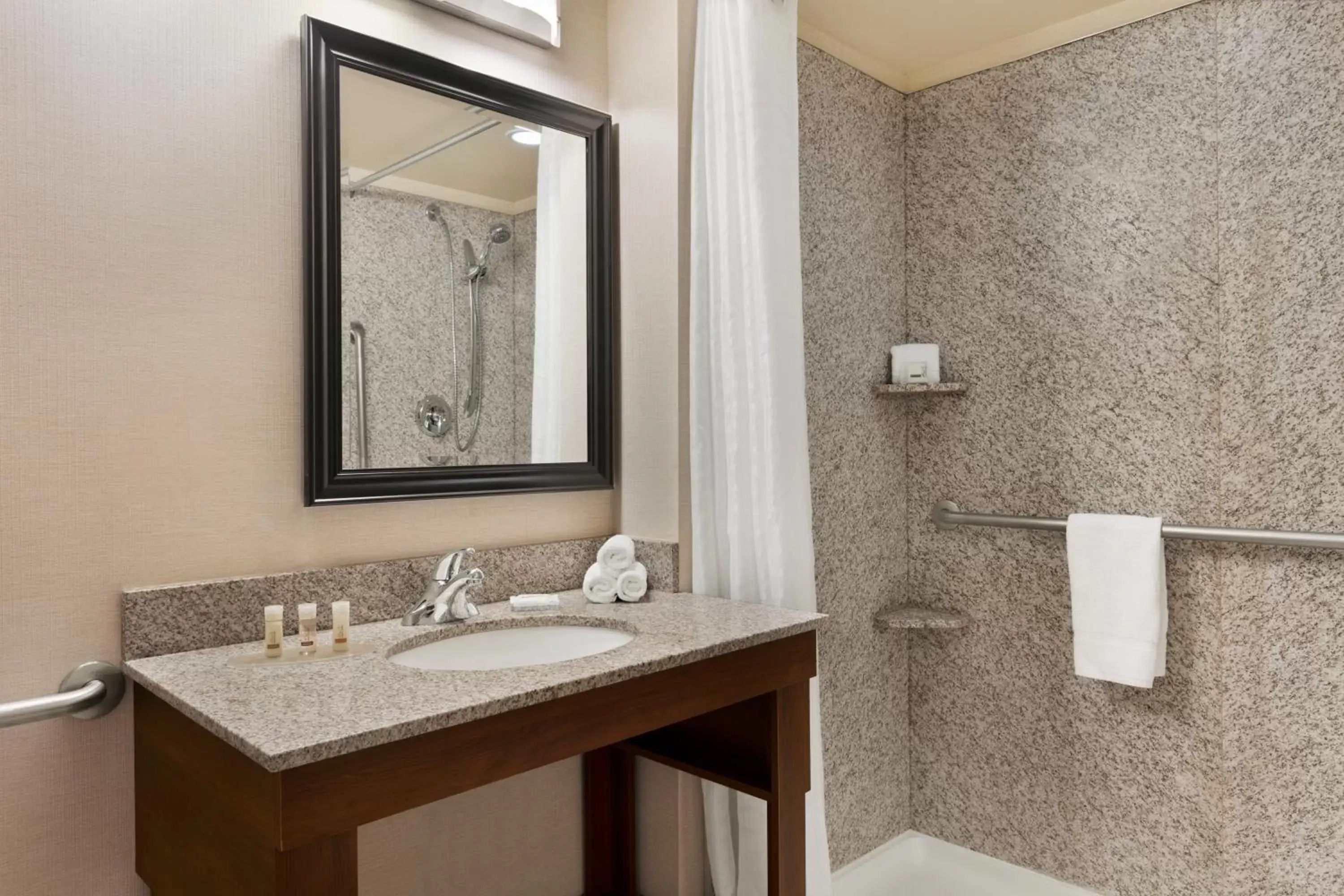 Shower, Bathroom in Days Inn & Suites by Wyndham Sherwood Park Edmonton