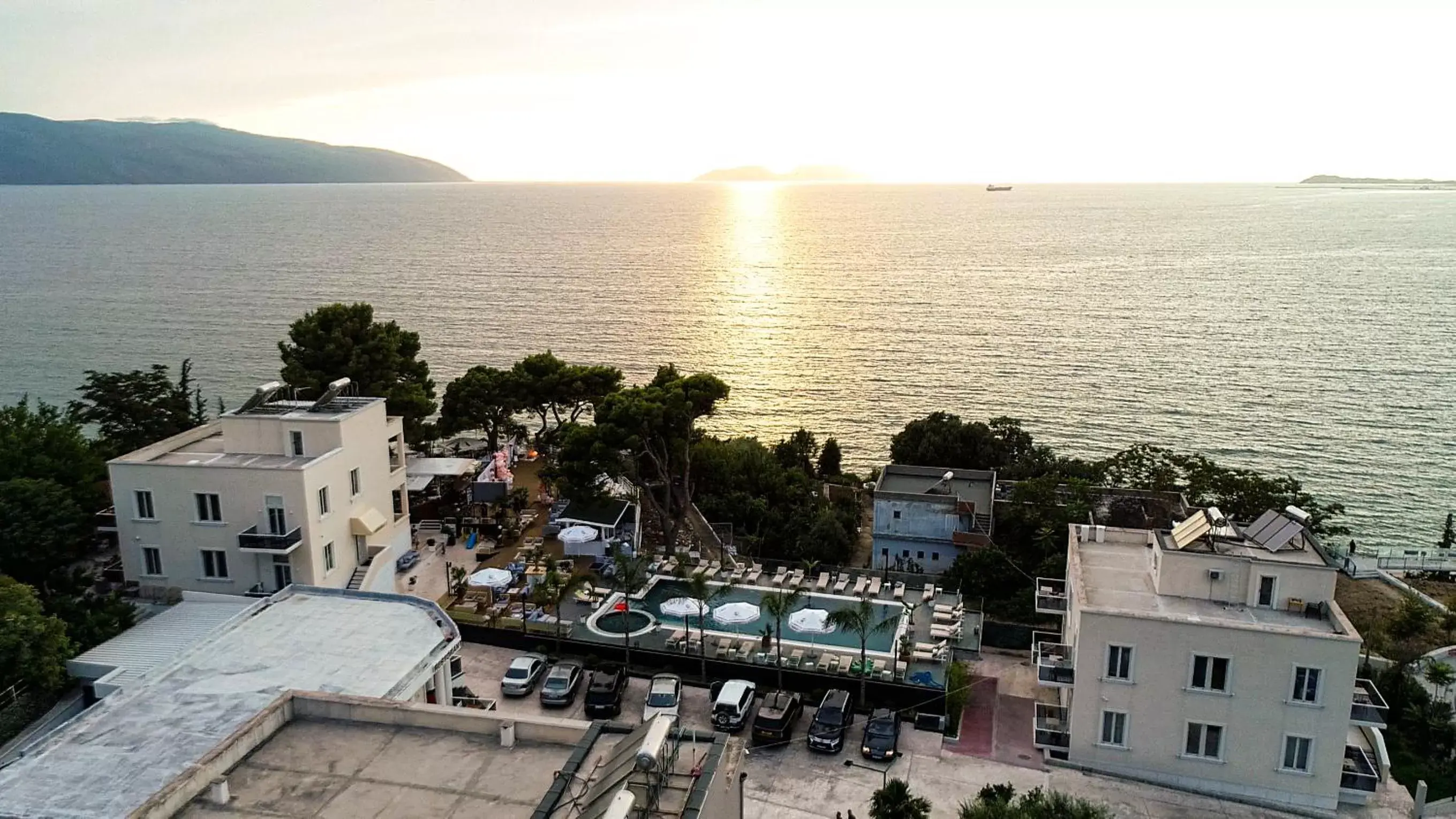 Swimming pool, Bird's-eye View in Le Palazzine Hotel