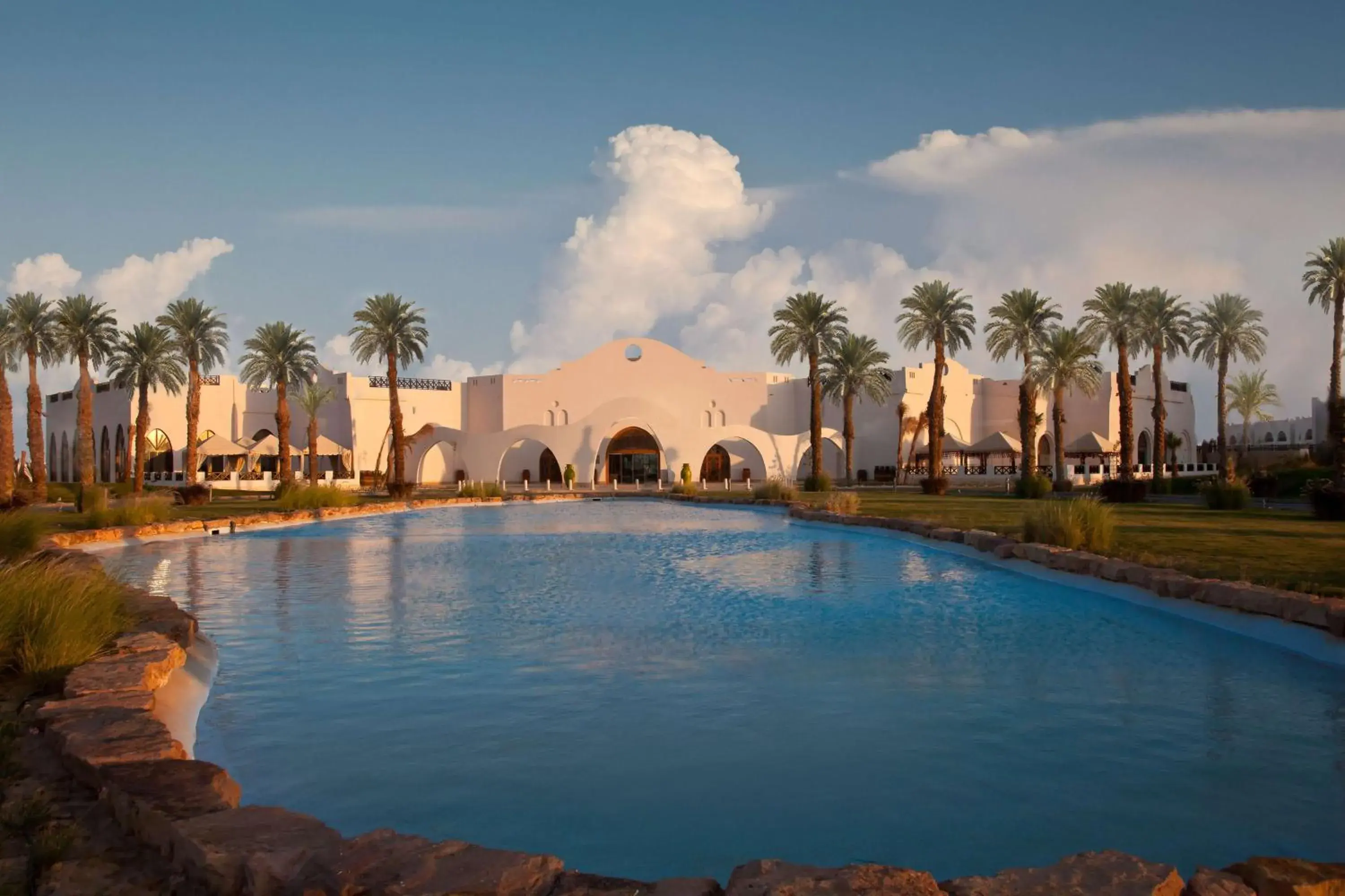 Property building, Swimming Pool in Hilton Marsa Alam Nubian Resort