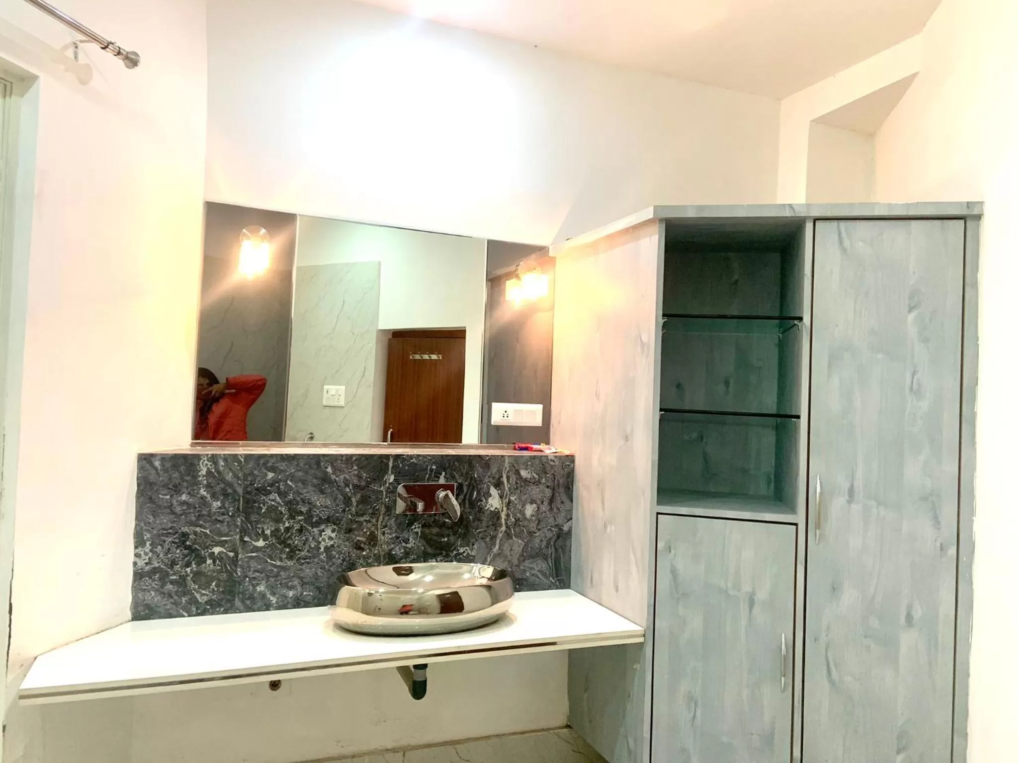 Bathroom in Hotel Swagatam