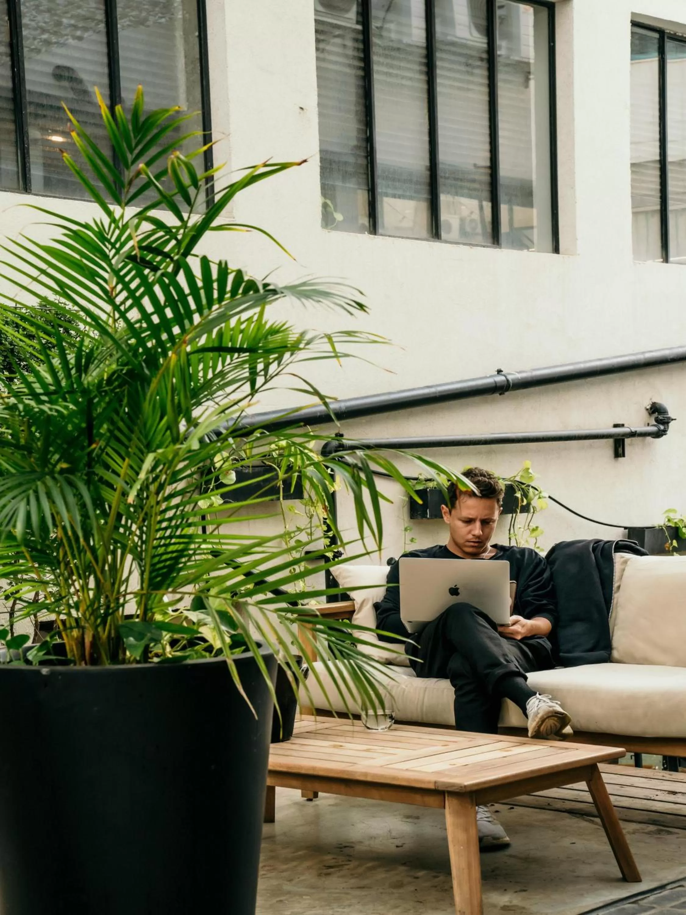 Seating area in DeBlox living - Ben Avigdor Apartments