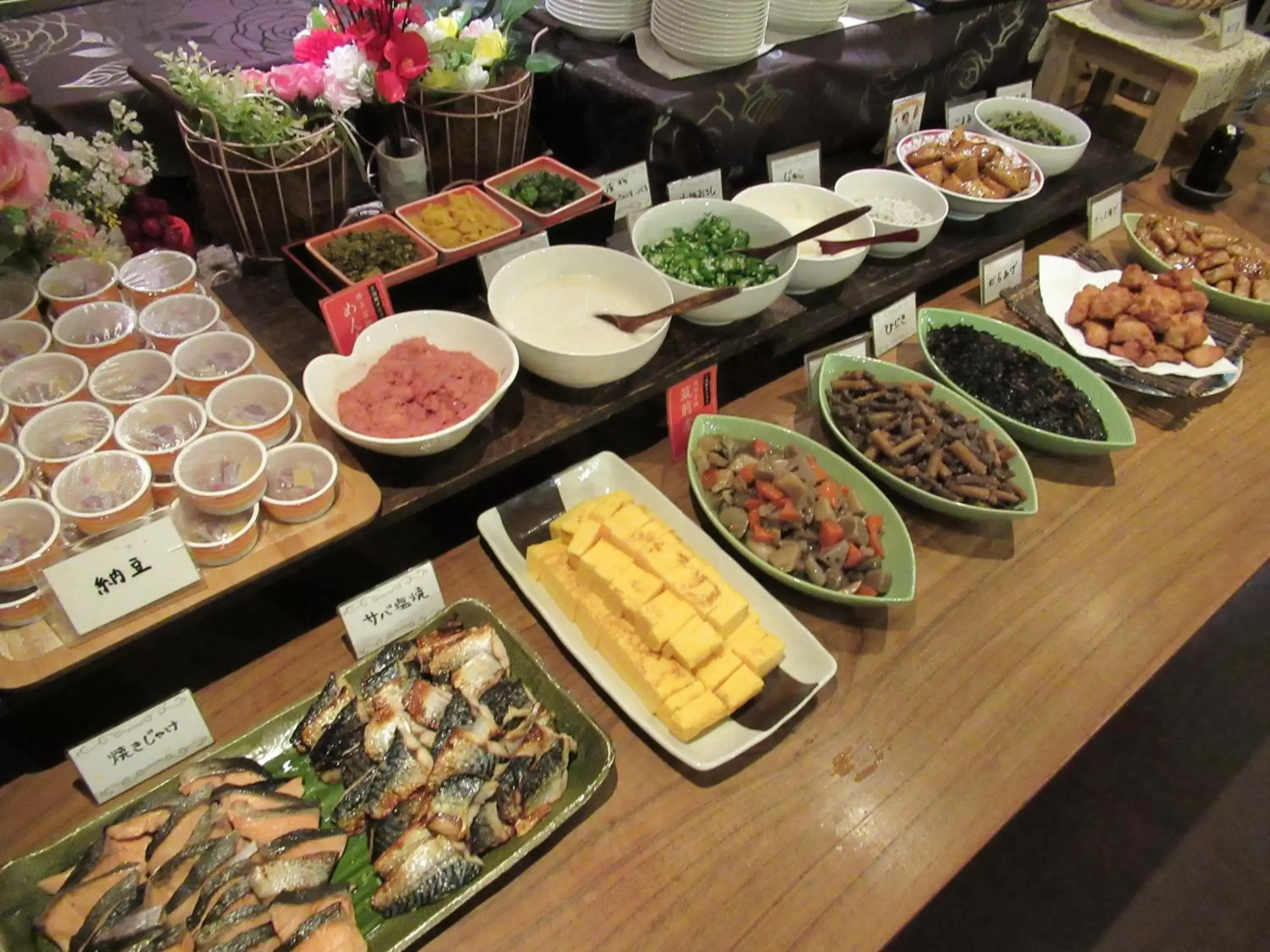 Buffet breakfast in Hotel Crown Hills Kokura