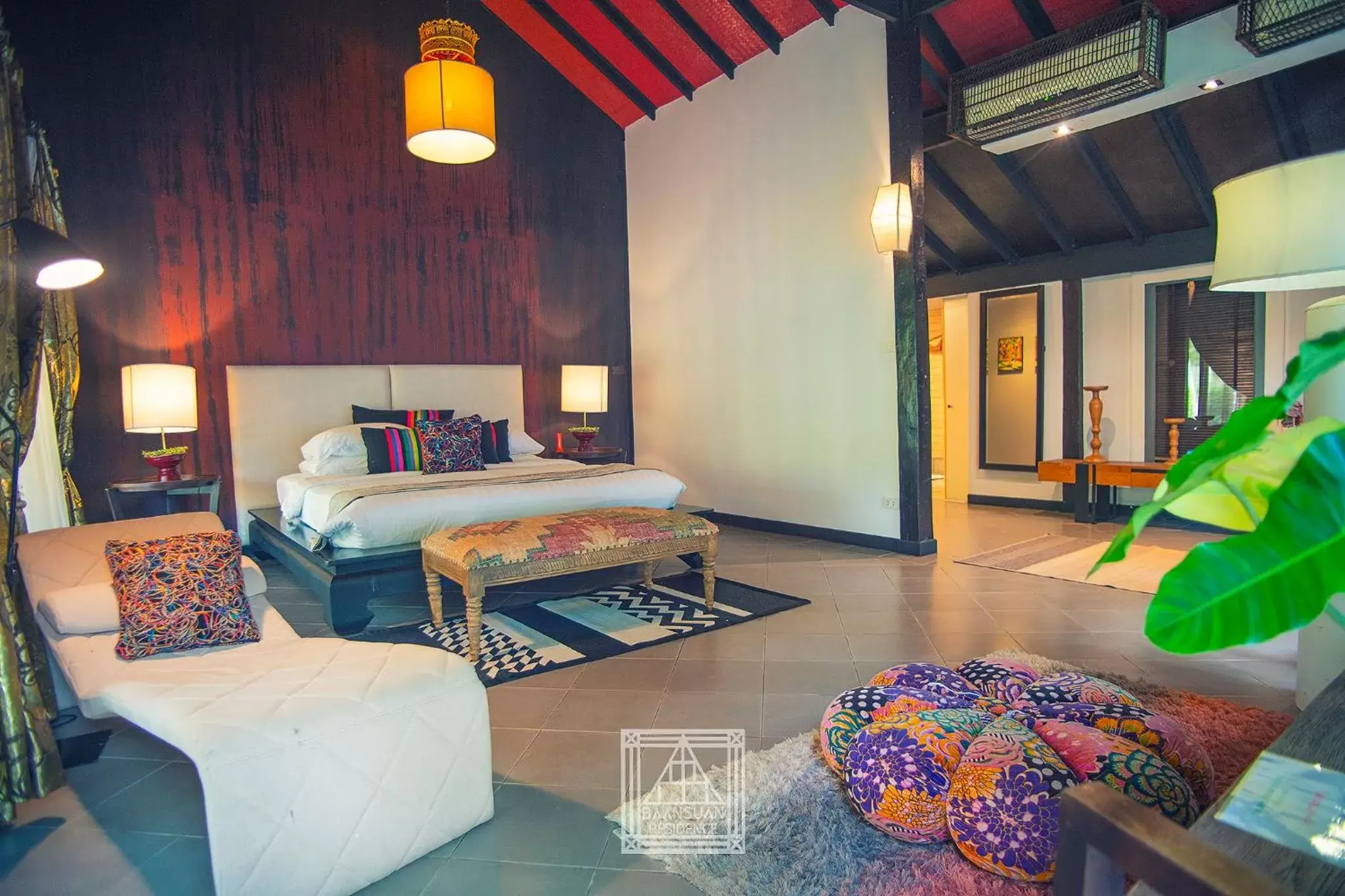 Photo of the whole room, Bed in Baan Suan Residence เฮือนพักบ้านสวน Photo of the whole room, Bed in Baan Suan Residence เฮือนพักบ้านสวน