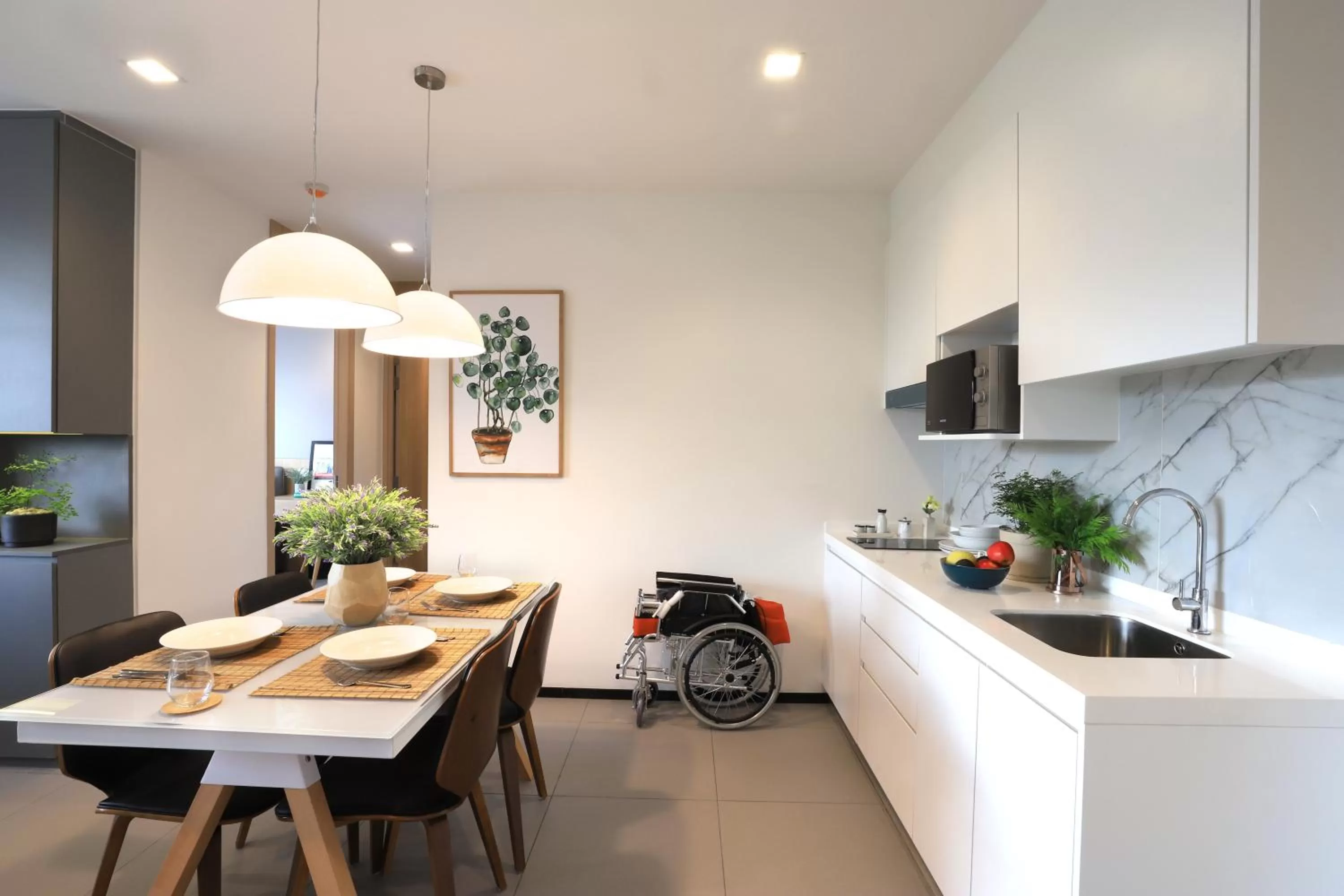 Kitchen or kitchenette in Alix Bangkok Hotel