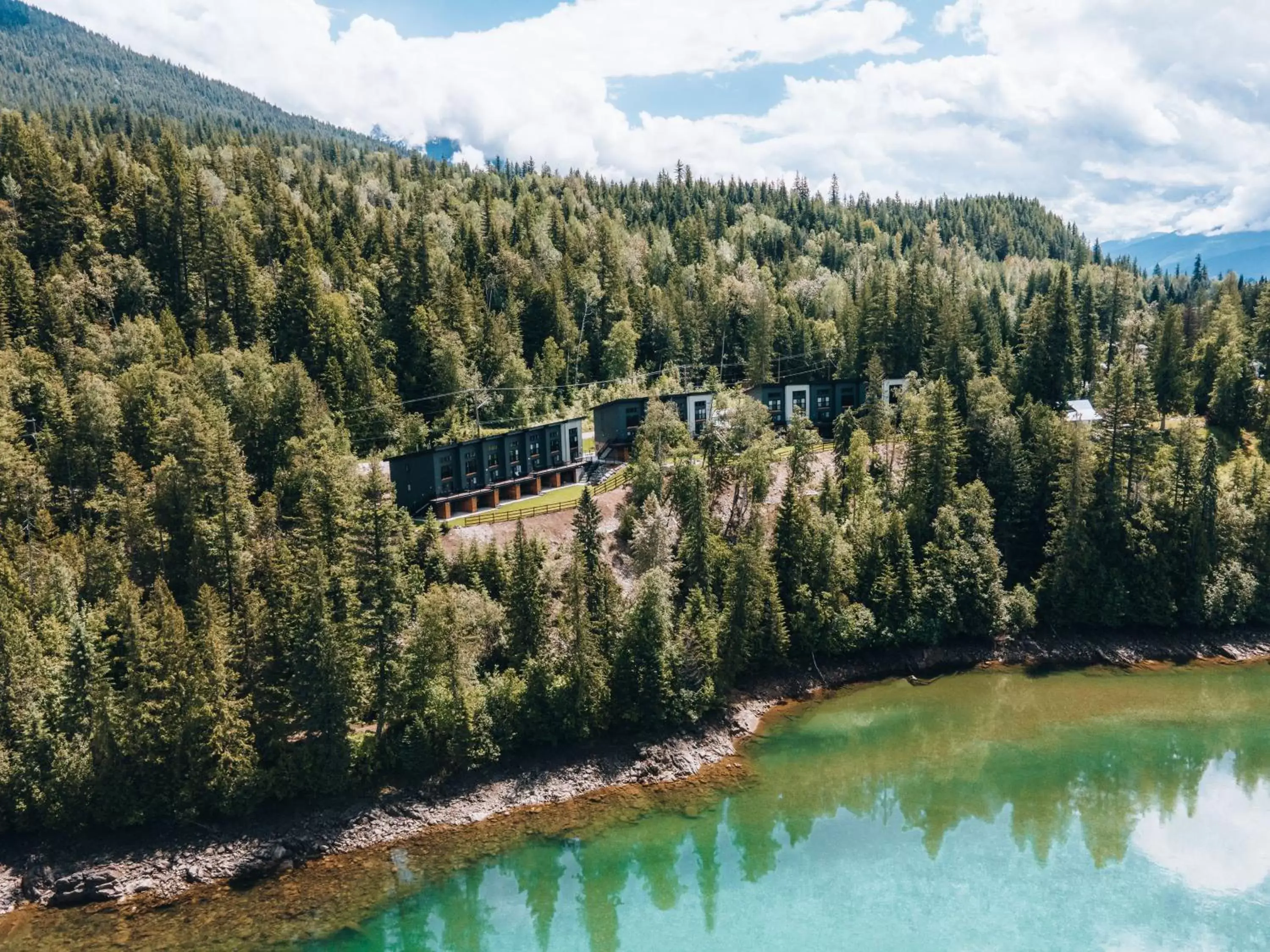 Property building, Bird's-eye View in Basecamp Resorts Revelstoke