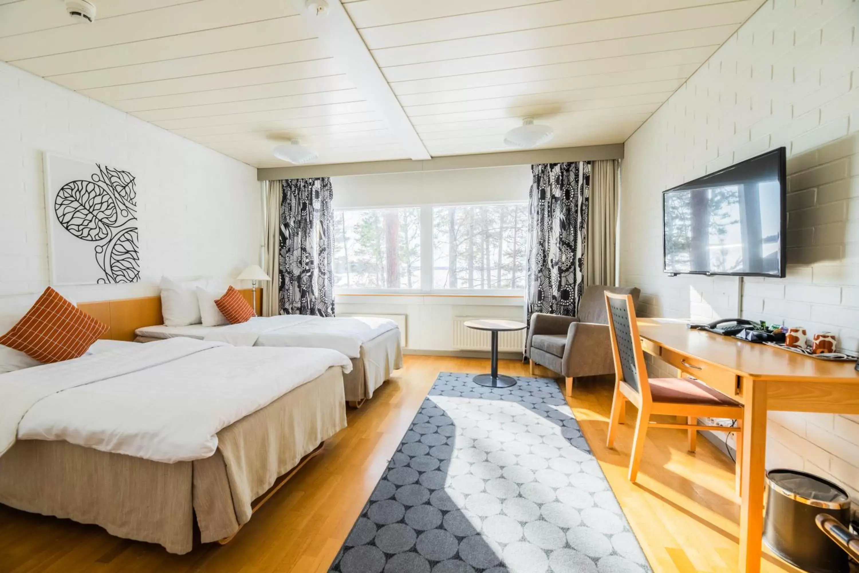 Bed in Hotel Rantapuisto Bed in Hotel Rantapuisto