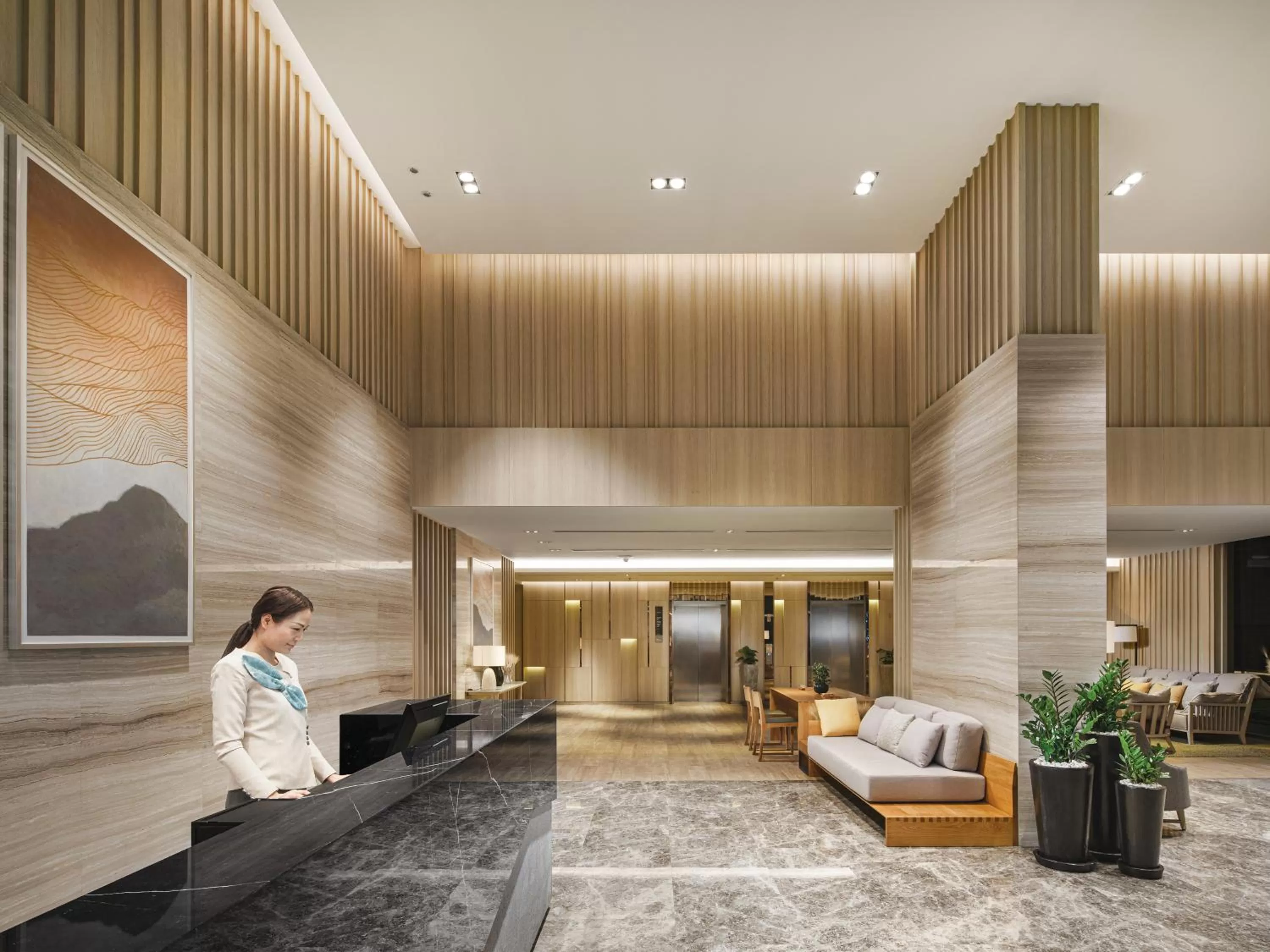 Lobby or reception in Oakwood Suites Bangkok