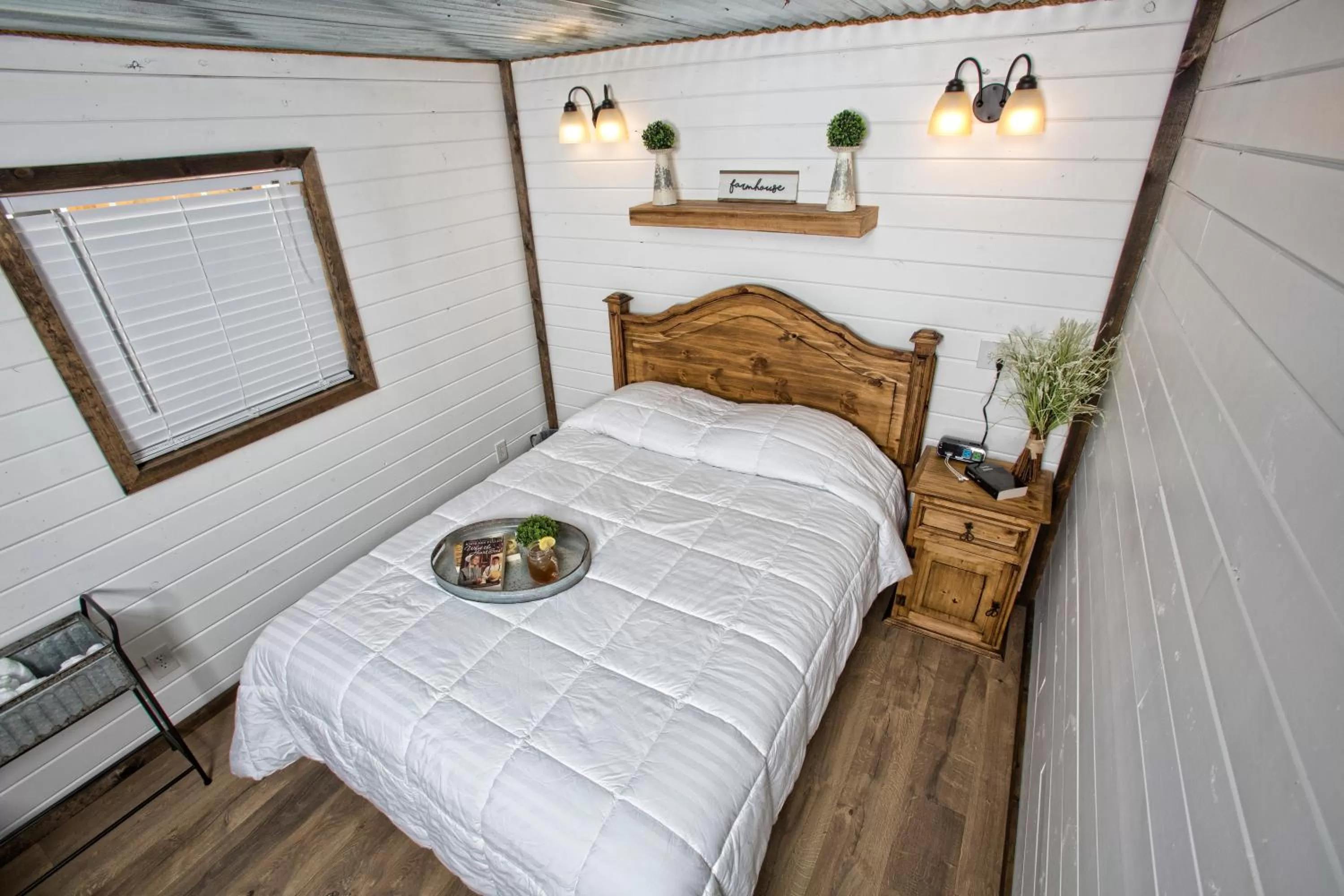 Bed in Stateline Cabin