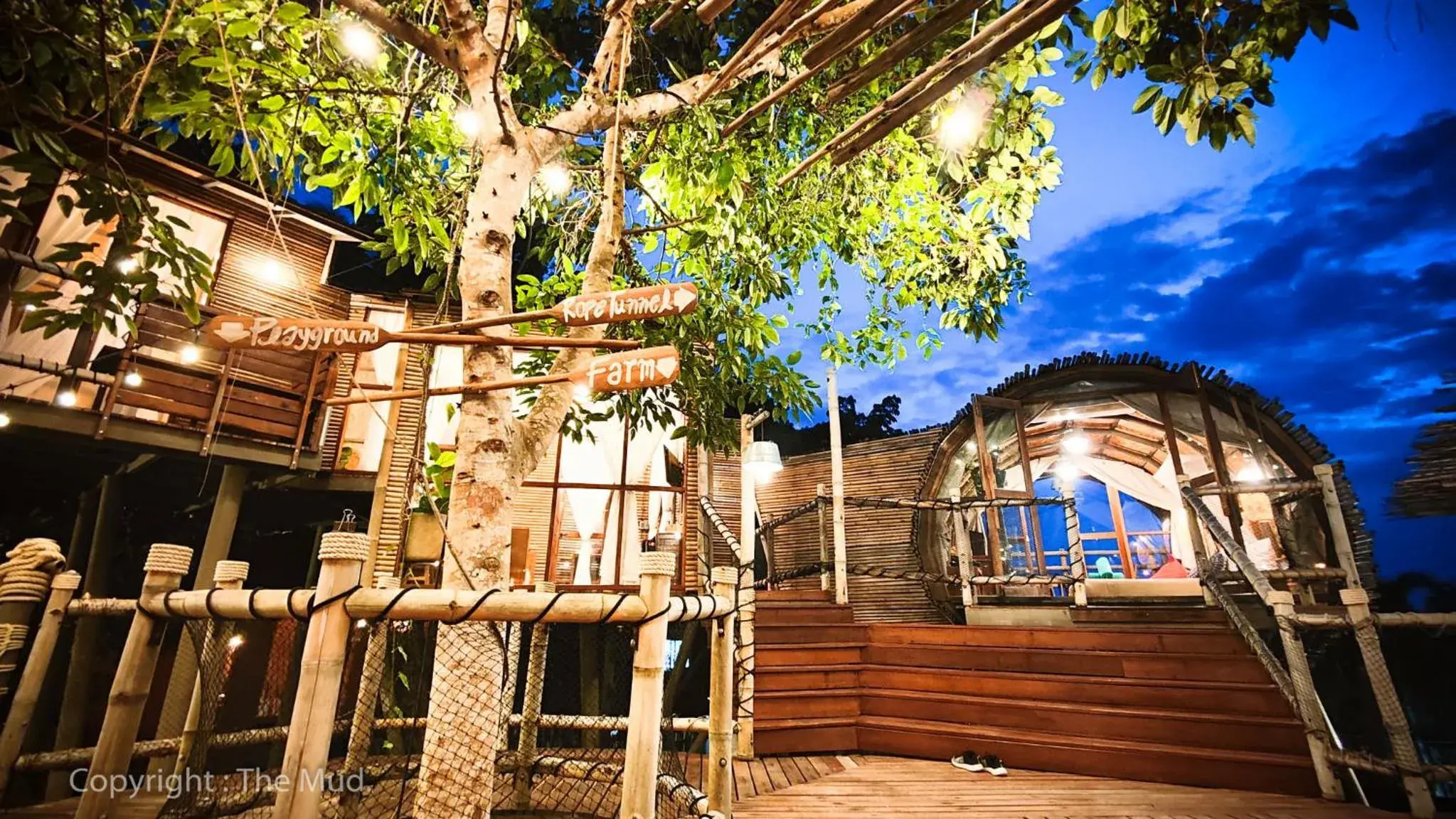 Night, Property Building in The Mud - Eco Hotel