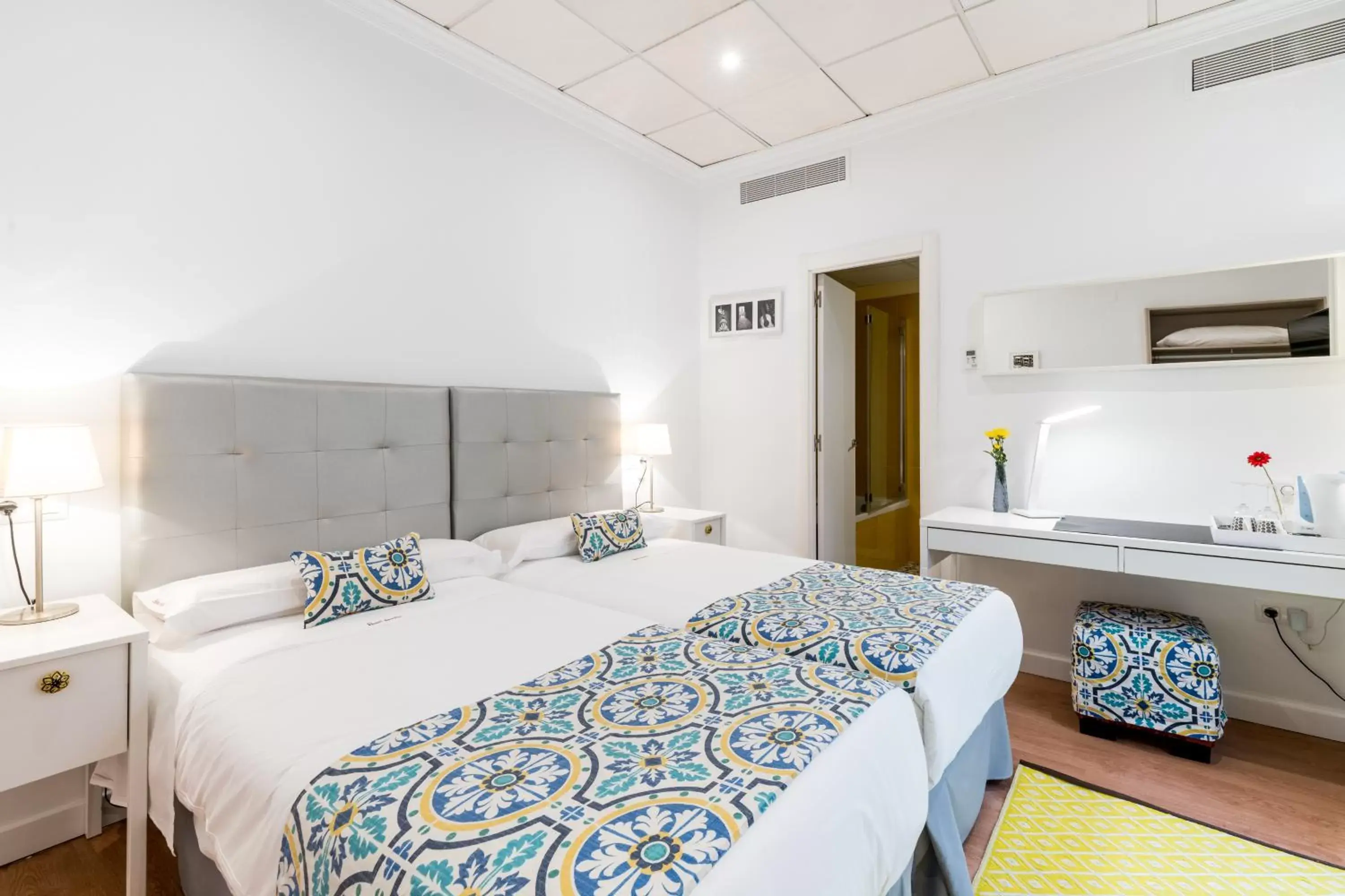 Bed in Hotel Sevilla