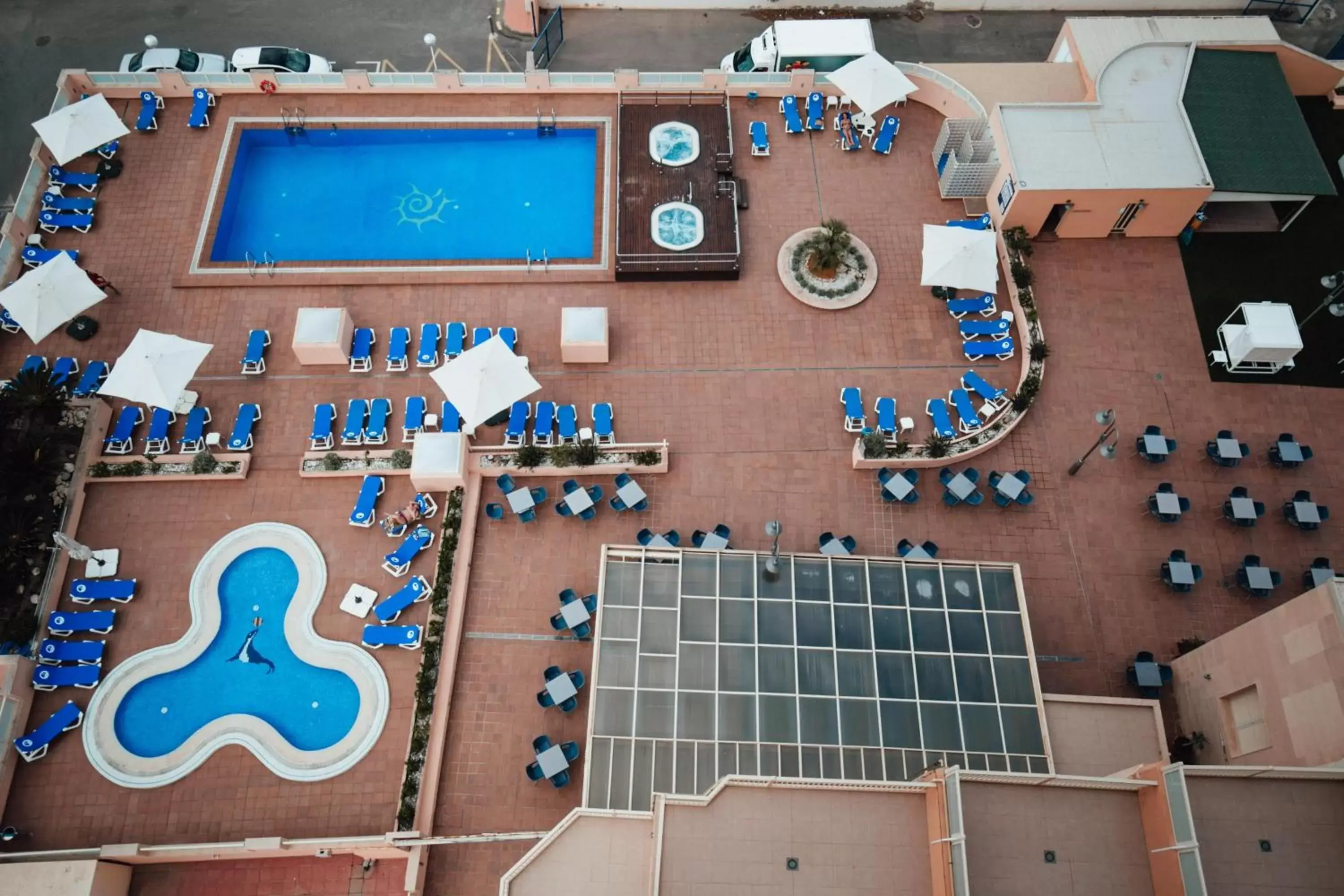 Swimming pool, Floor Plan in Poseidon La Manga Hotel & Spa - Designed for Adults