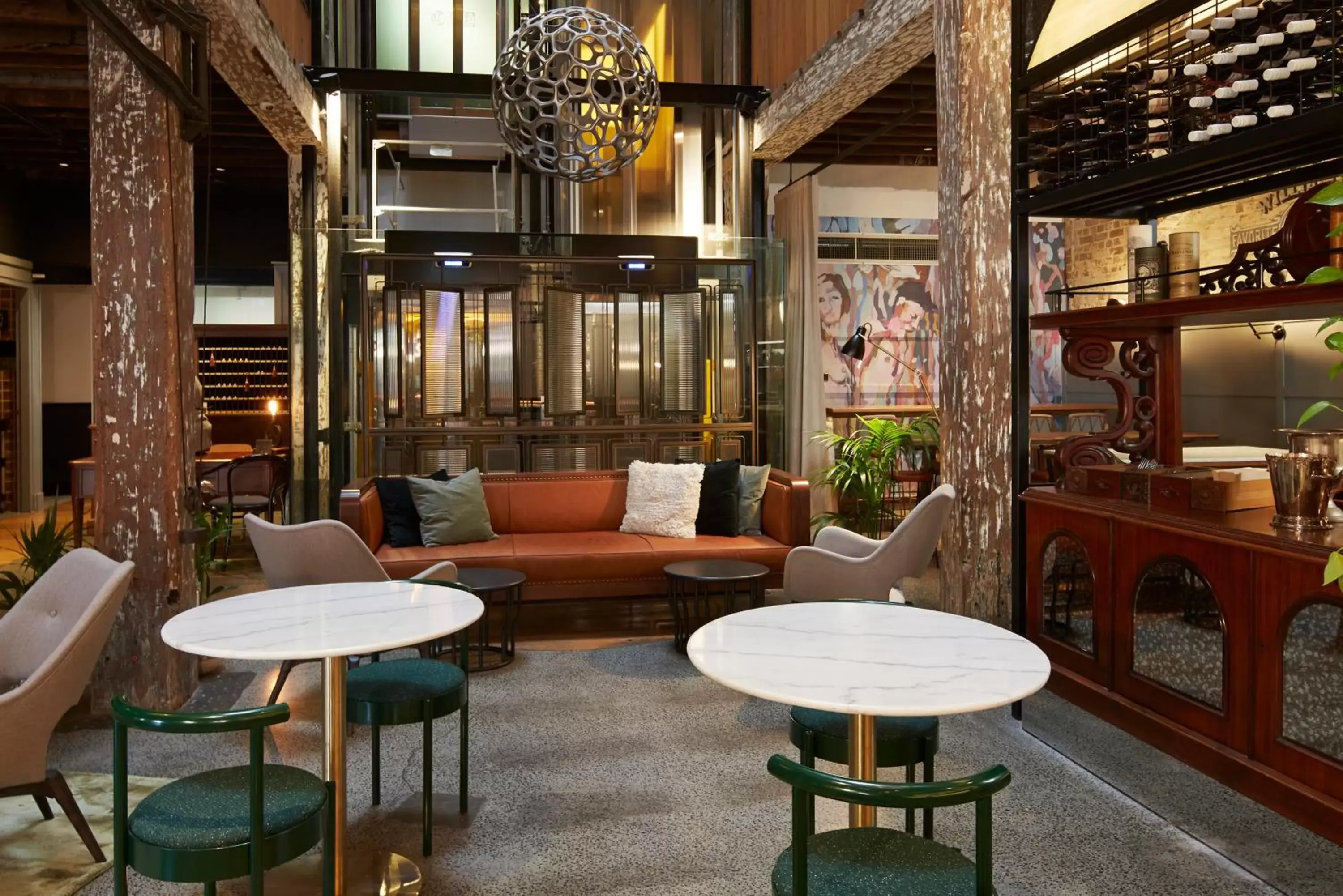 Lobby or reception, Lounge/Bar in The Woolstore 1888 by Ovolo