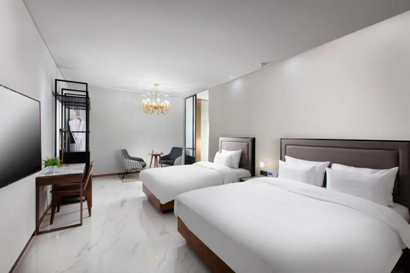 Bed in N Bridge Hotel JEON JU