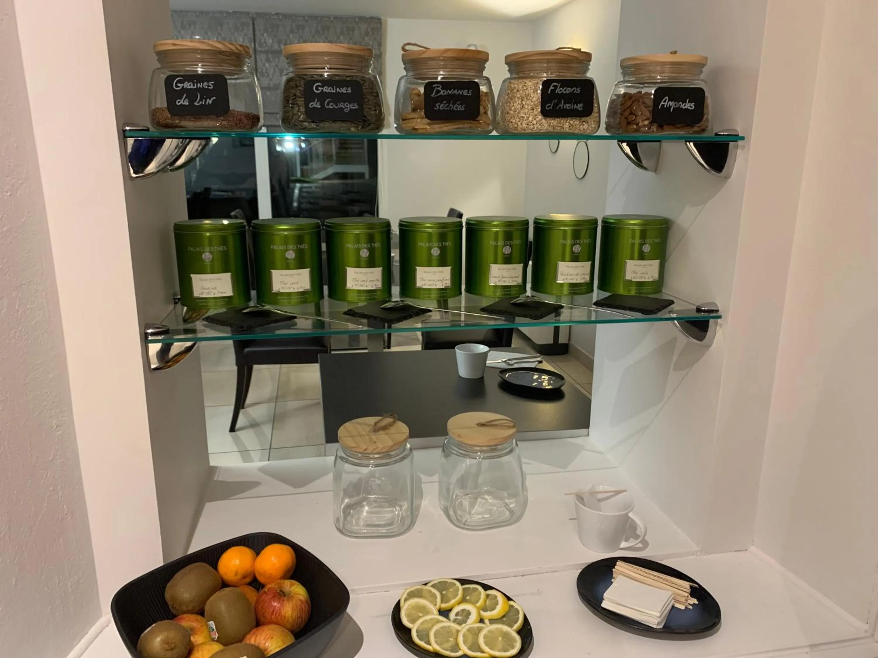 Buffet breakfast in Logis Hôtel Restaurant Le Moulin de la Coudre