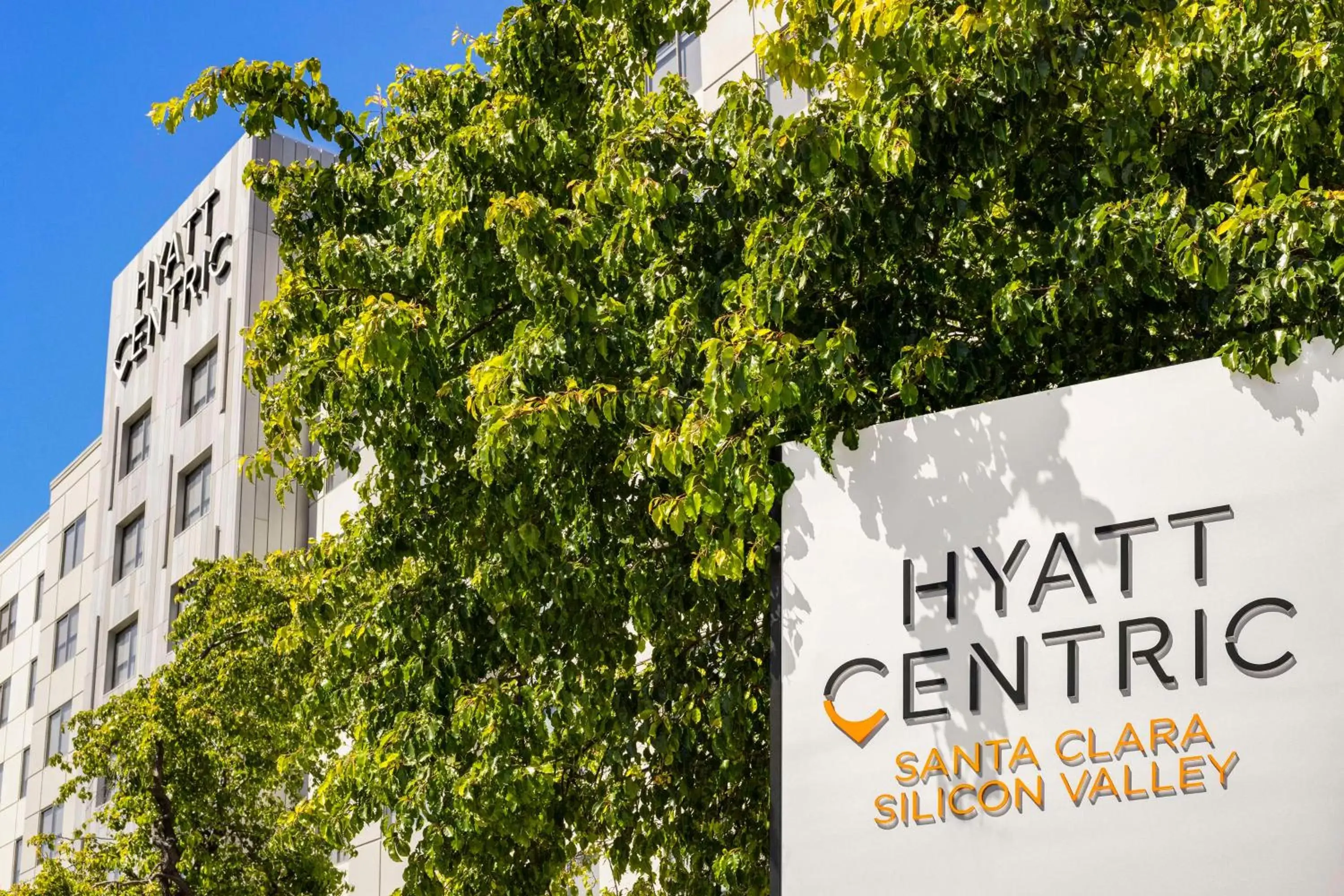 Property building, Property Logo/Sign in Hyatt Centric Santa Clara Silicon Valley