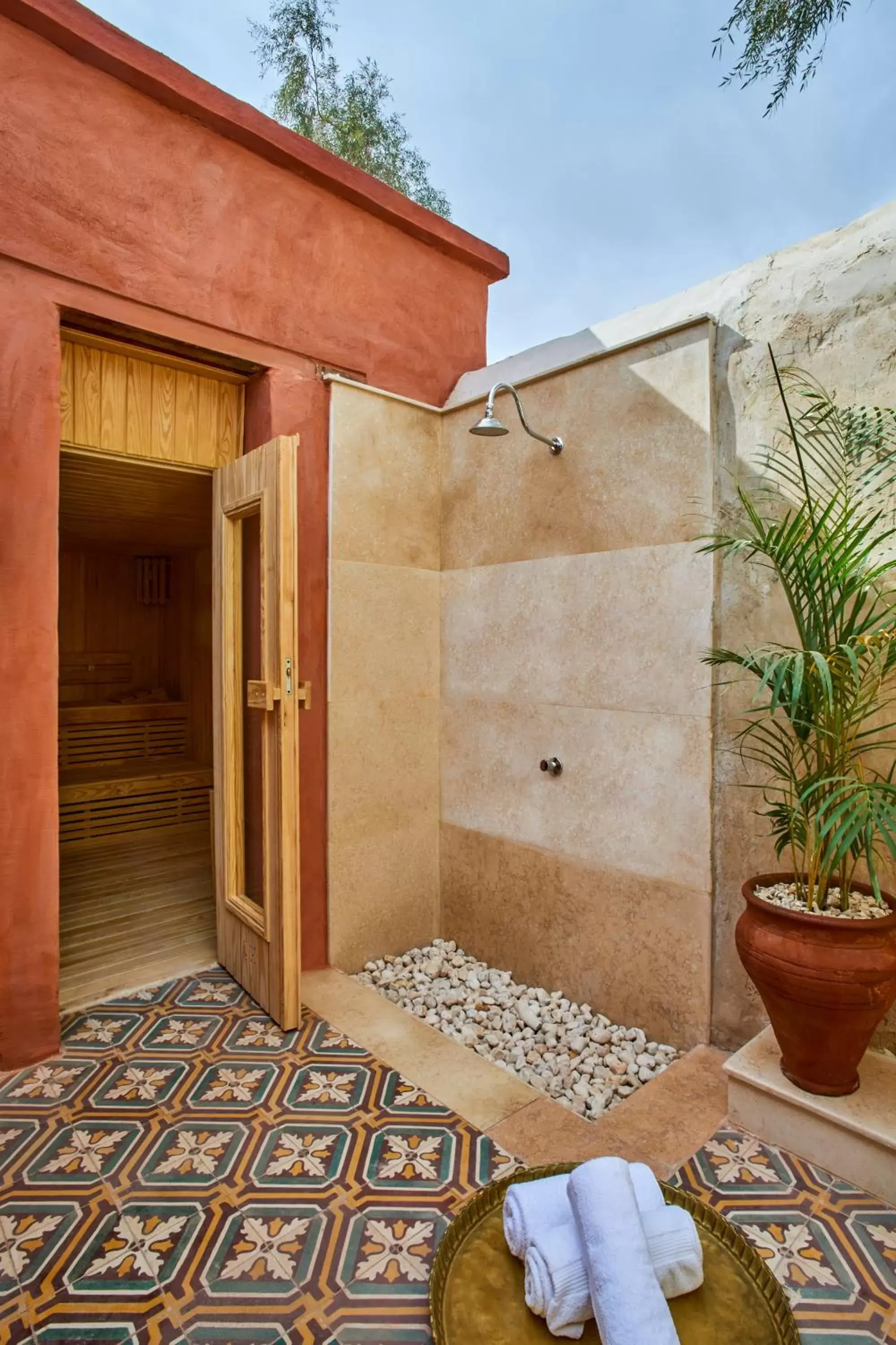 Sauna, Bathroom in Al Moudira Hotel