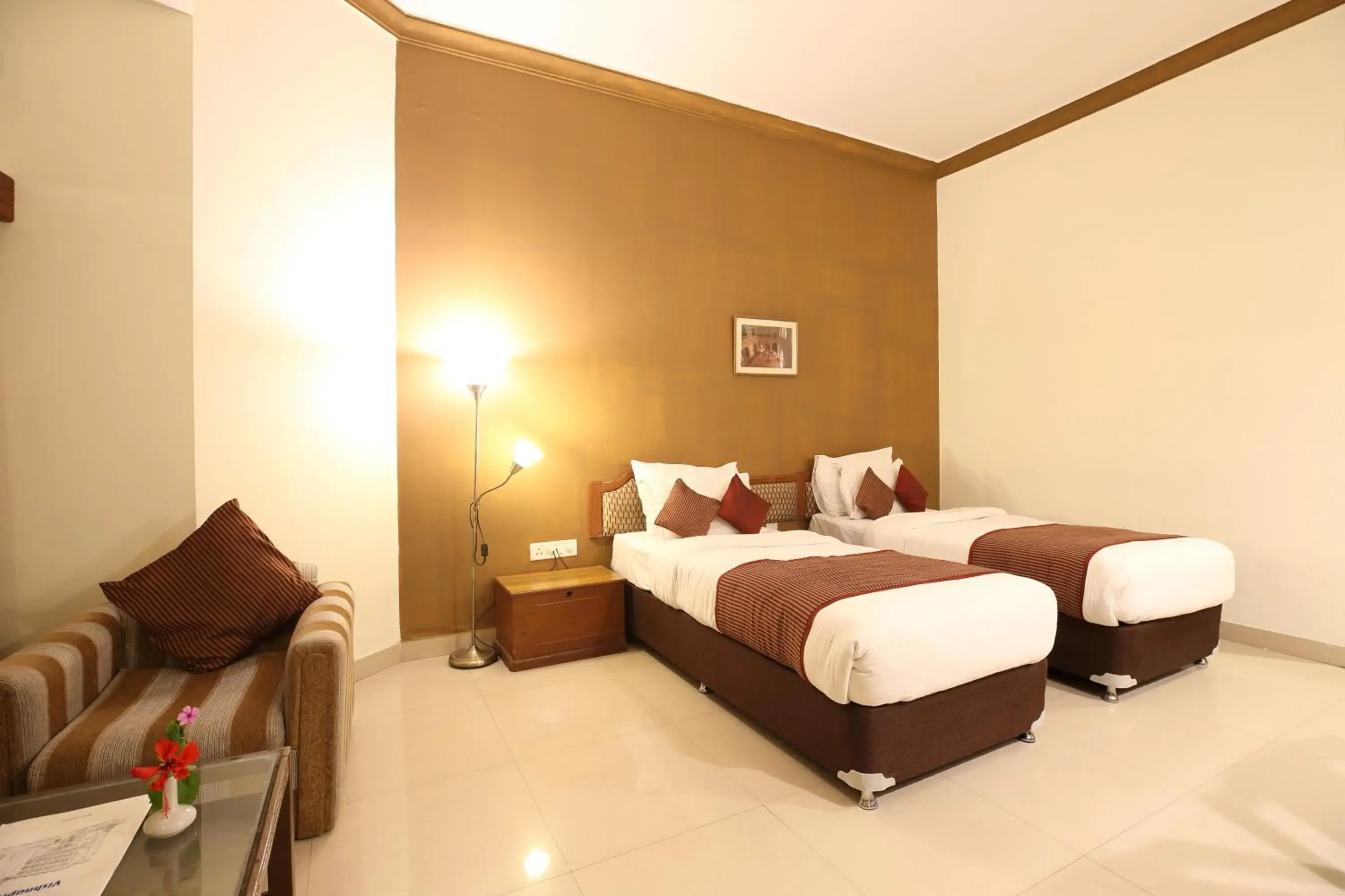 Bed in Hotel Vishnupriya