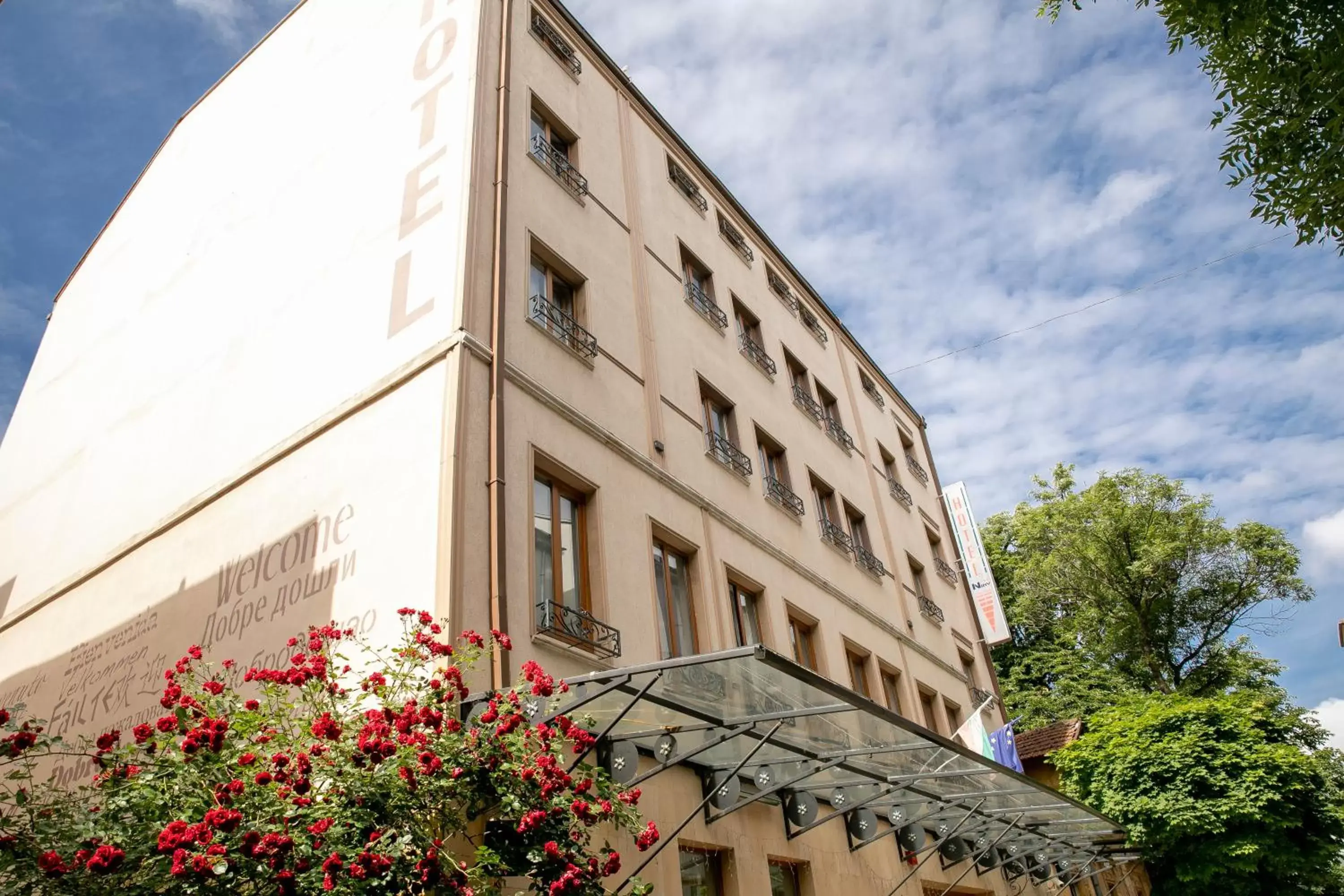 Property building in Hotel Niky Property building in Hotel Niky