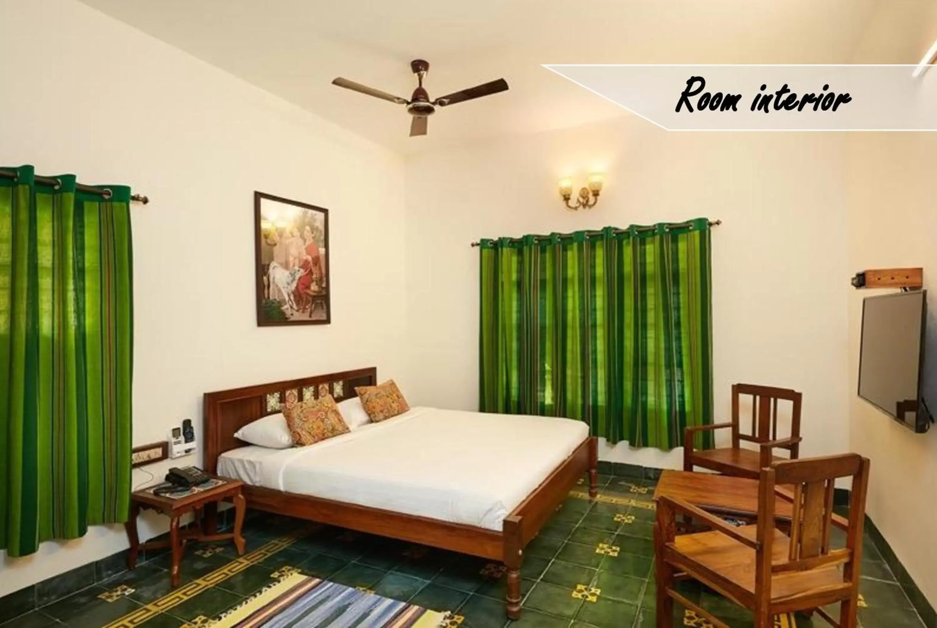 Bed in Marutham Village Resort Bed in Marutham Village Resort