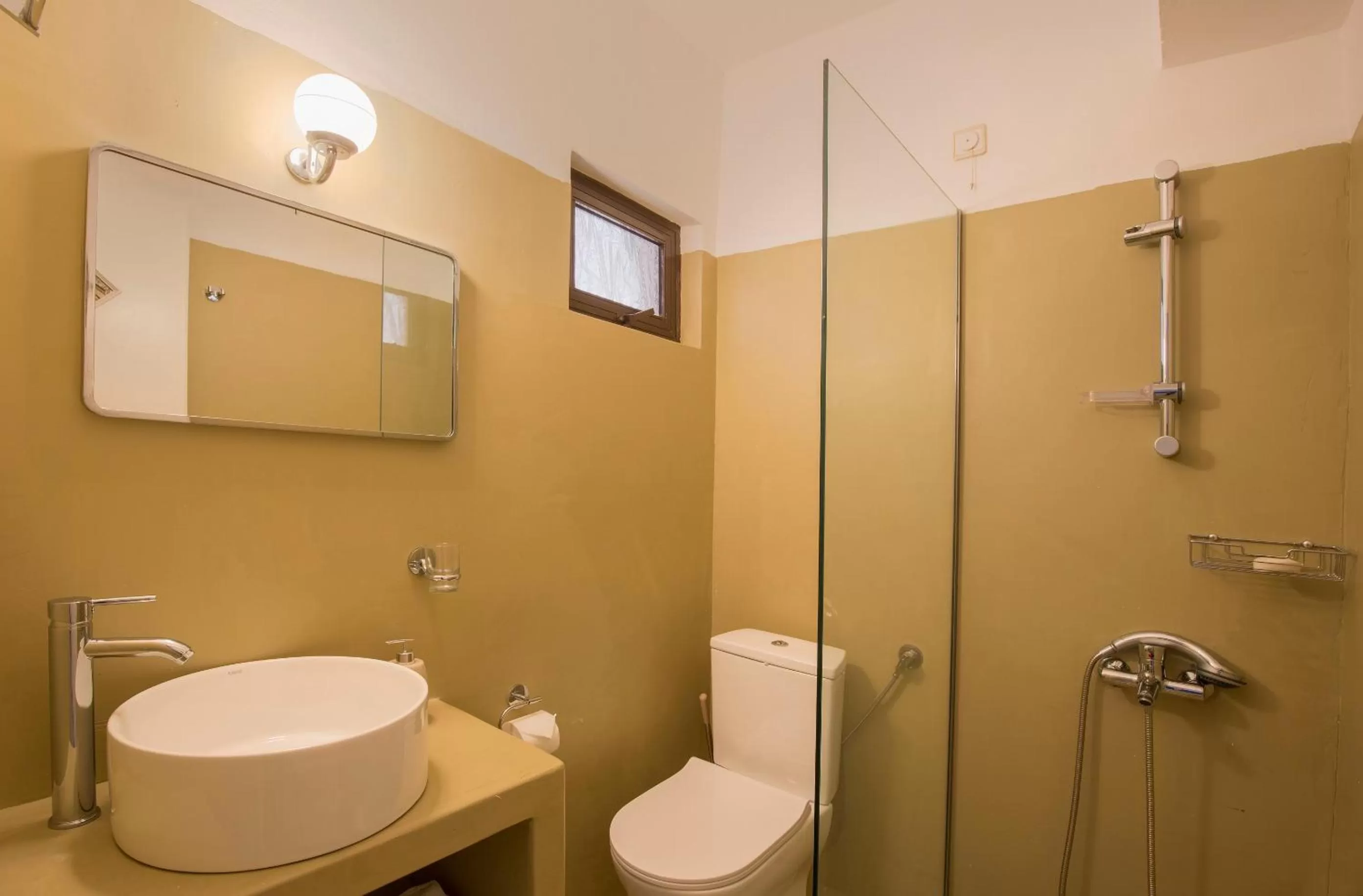 Shower in Pefkides Aegina Boutique Apartments