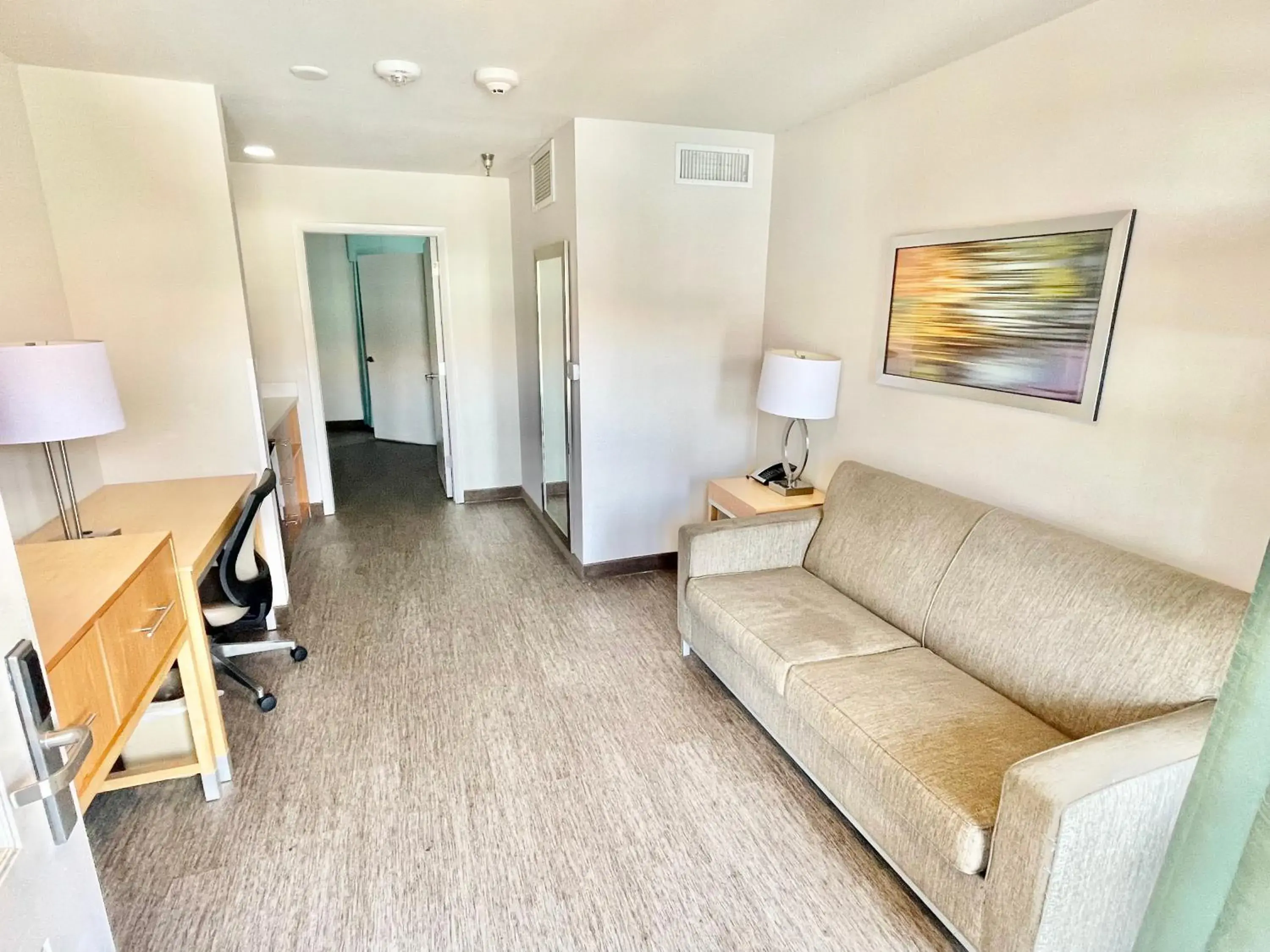 Superior Suite with Two Queen Beds Disability Access Roll-In Shower Smoke Free in Red Roof Inn PLUS & Suites Tampa