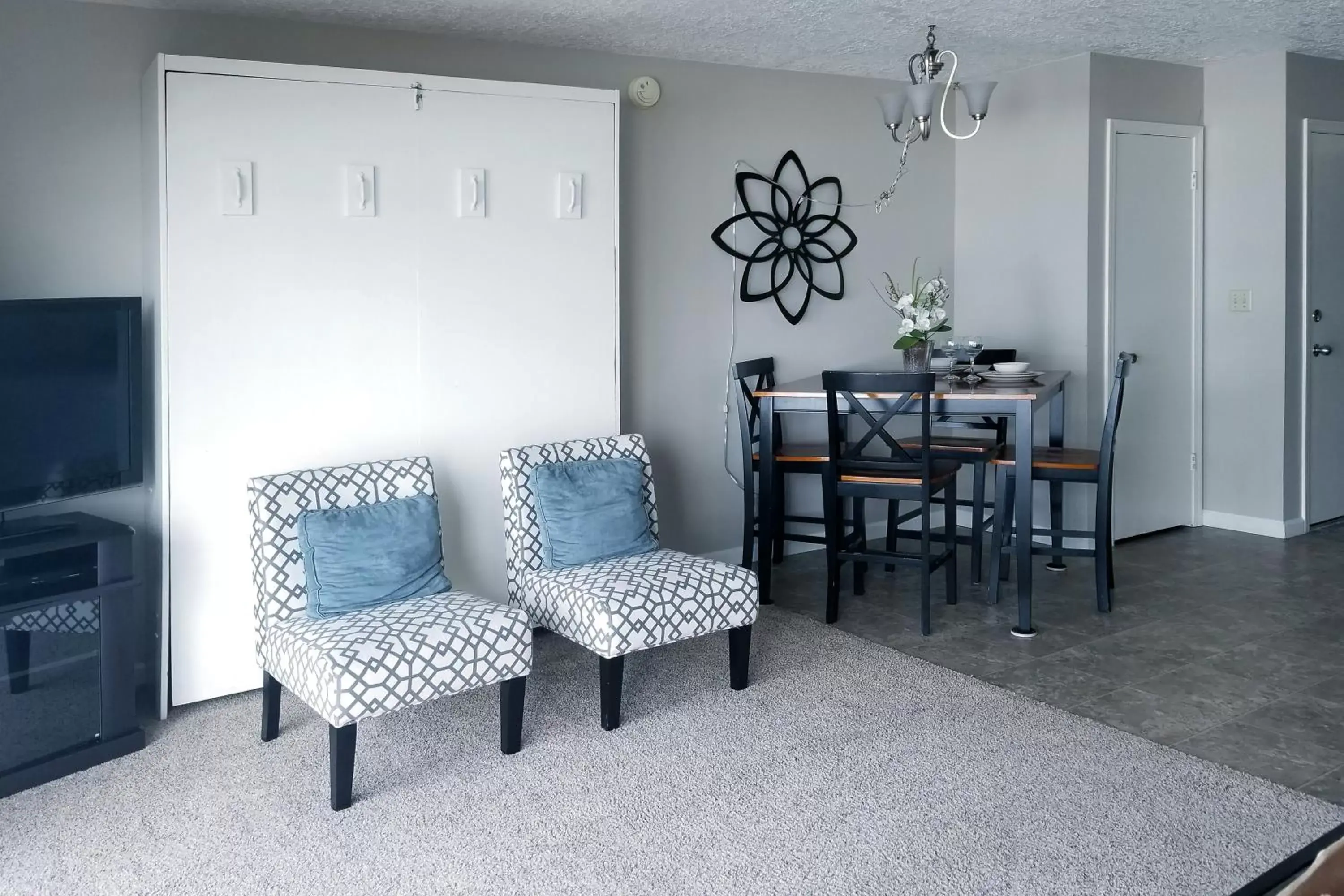 Living room in Ocean Terrace Condominiums