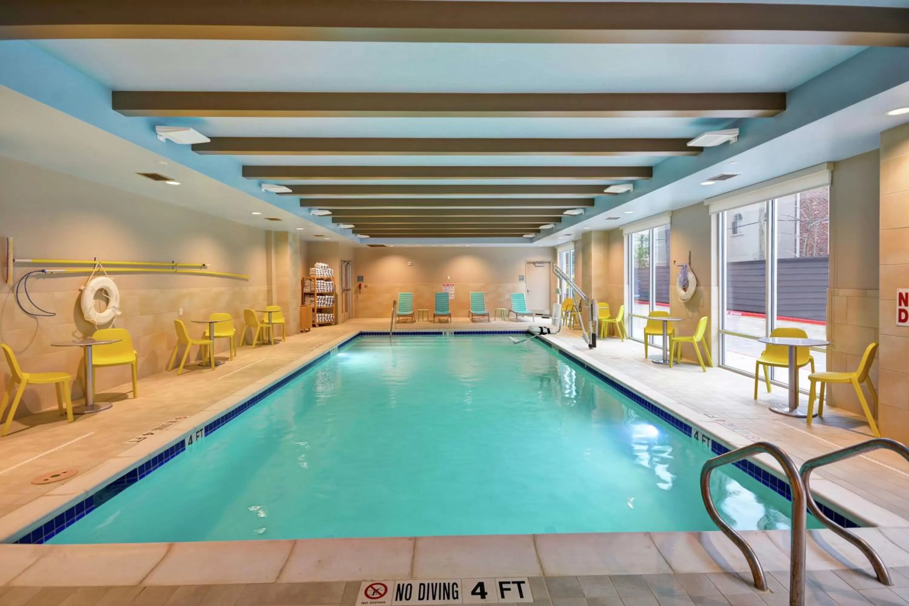 Pool view in Home2 Suites At The Galleria