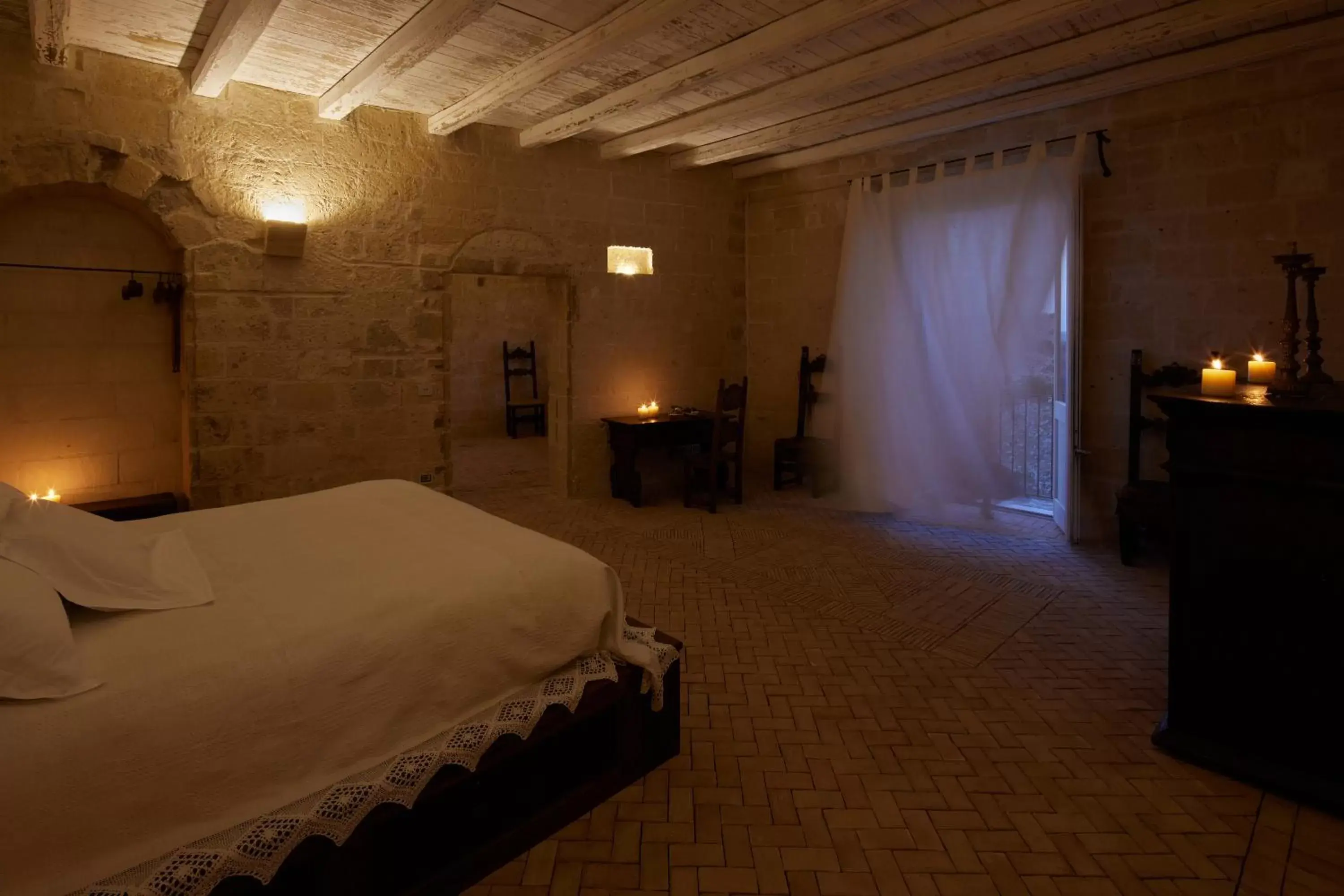 Bedroom, Bed in Sextantio Le Grotte Della Civita