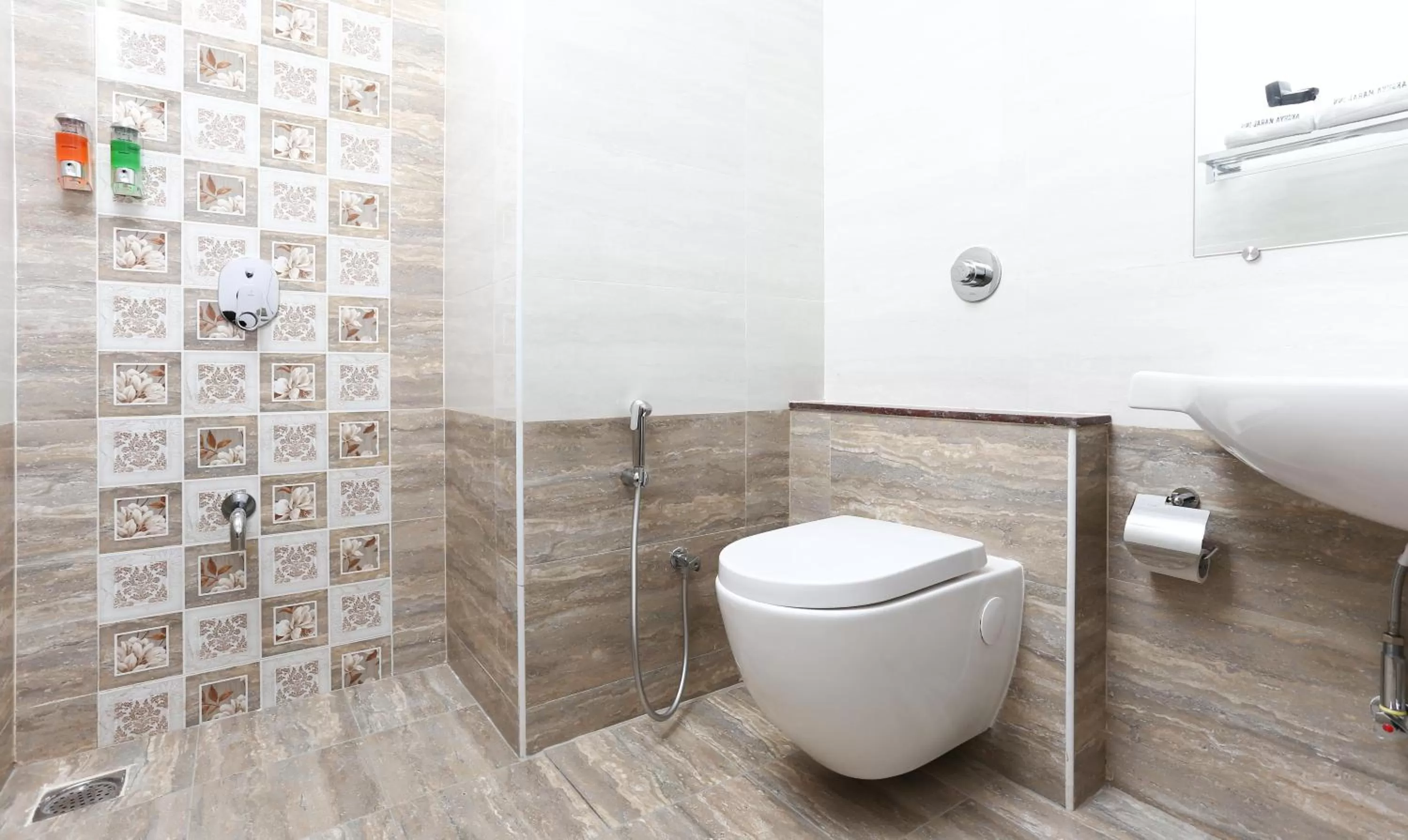 Bathroom in Treebo Premium Akshaya Mahal Inn