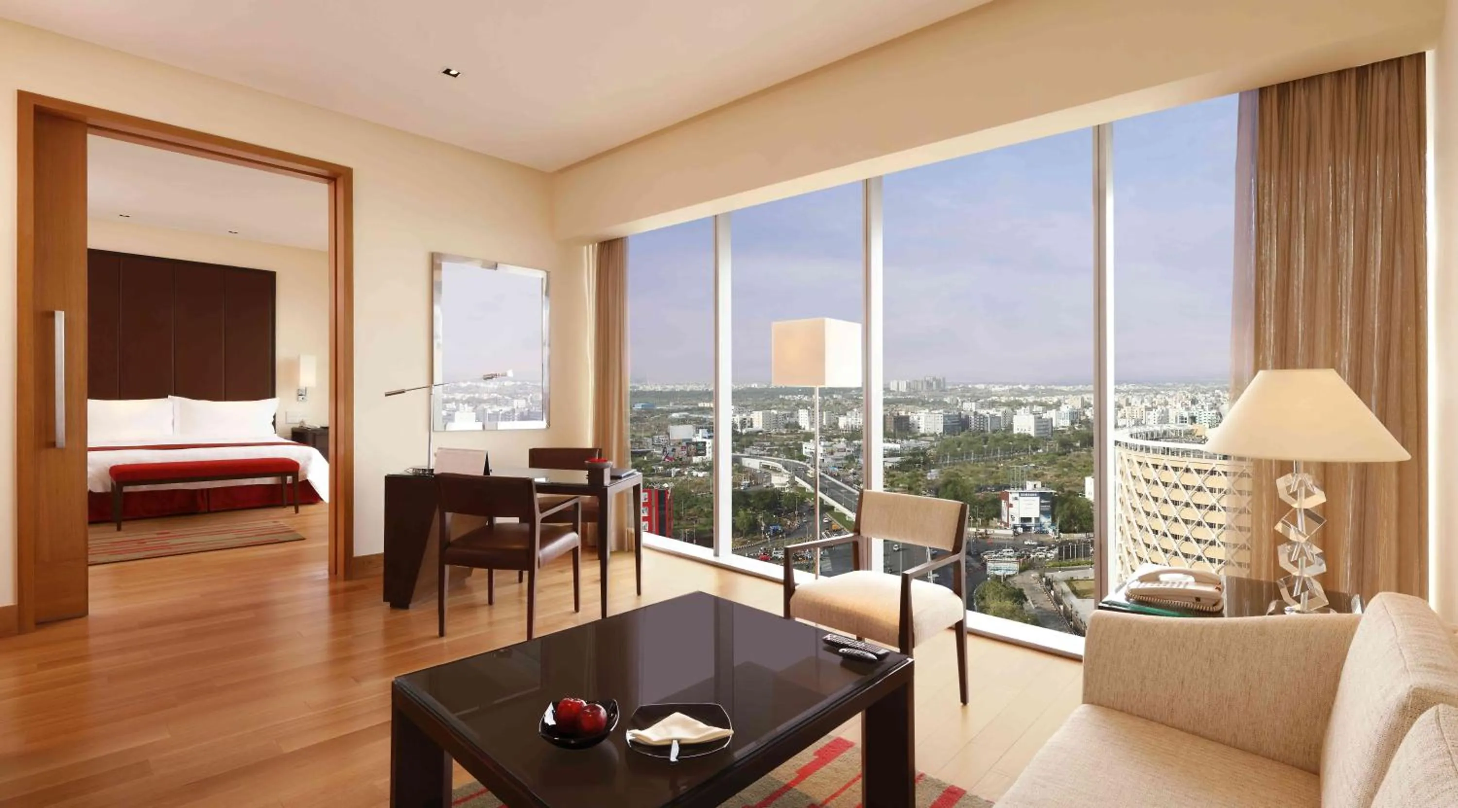 Bed in Trident Hyderabad