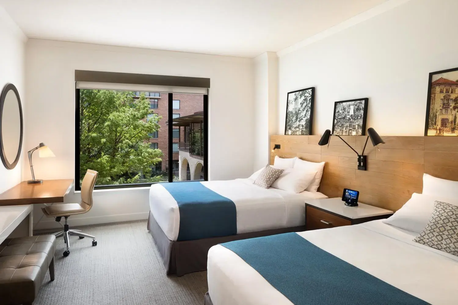 Bed in AT&T Hotel & Conference Center