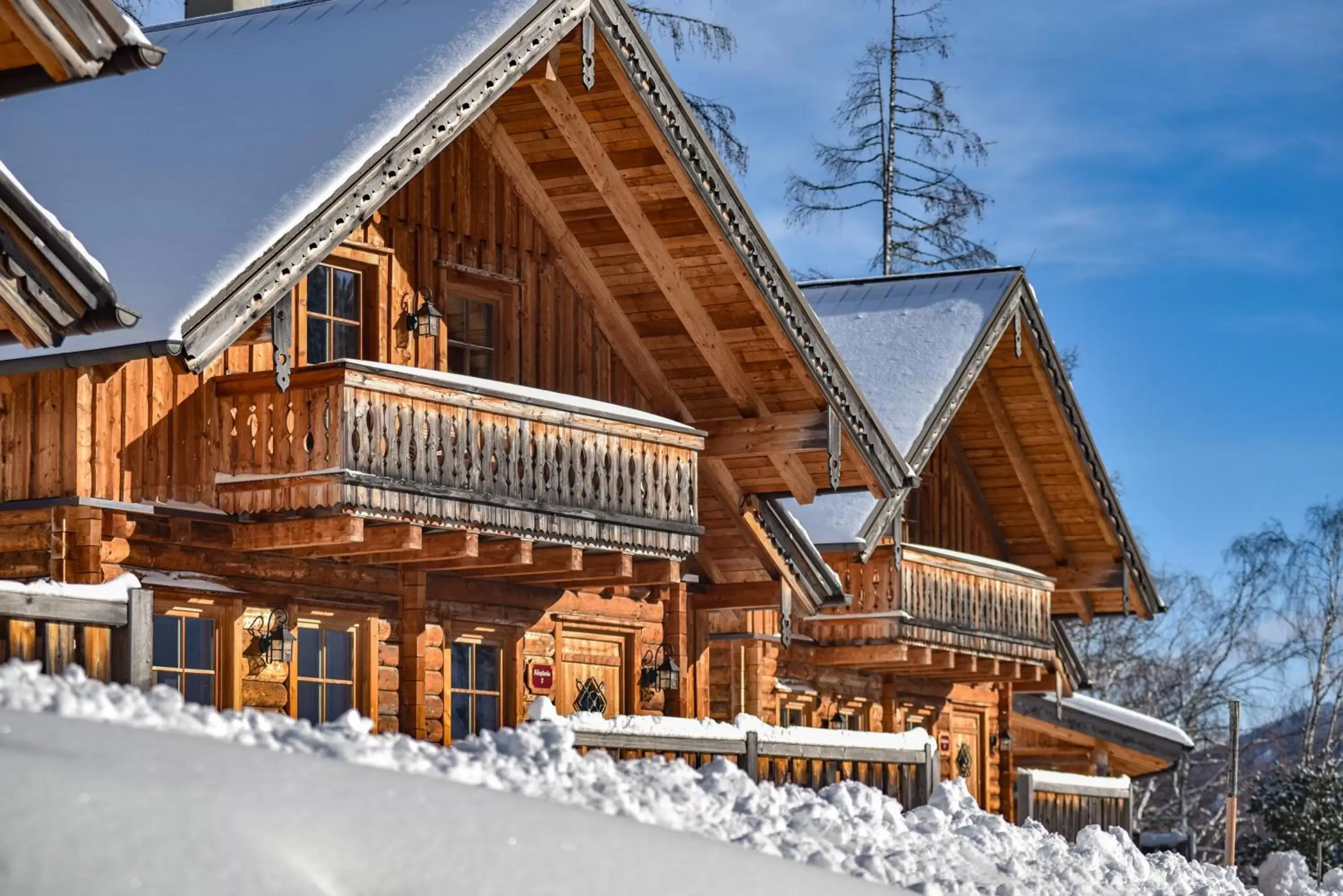 Property building, Winter in Almwelt Austria