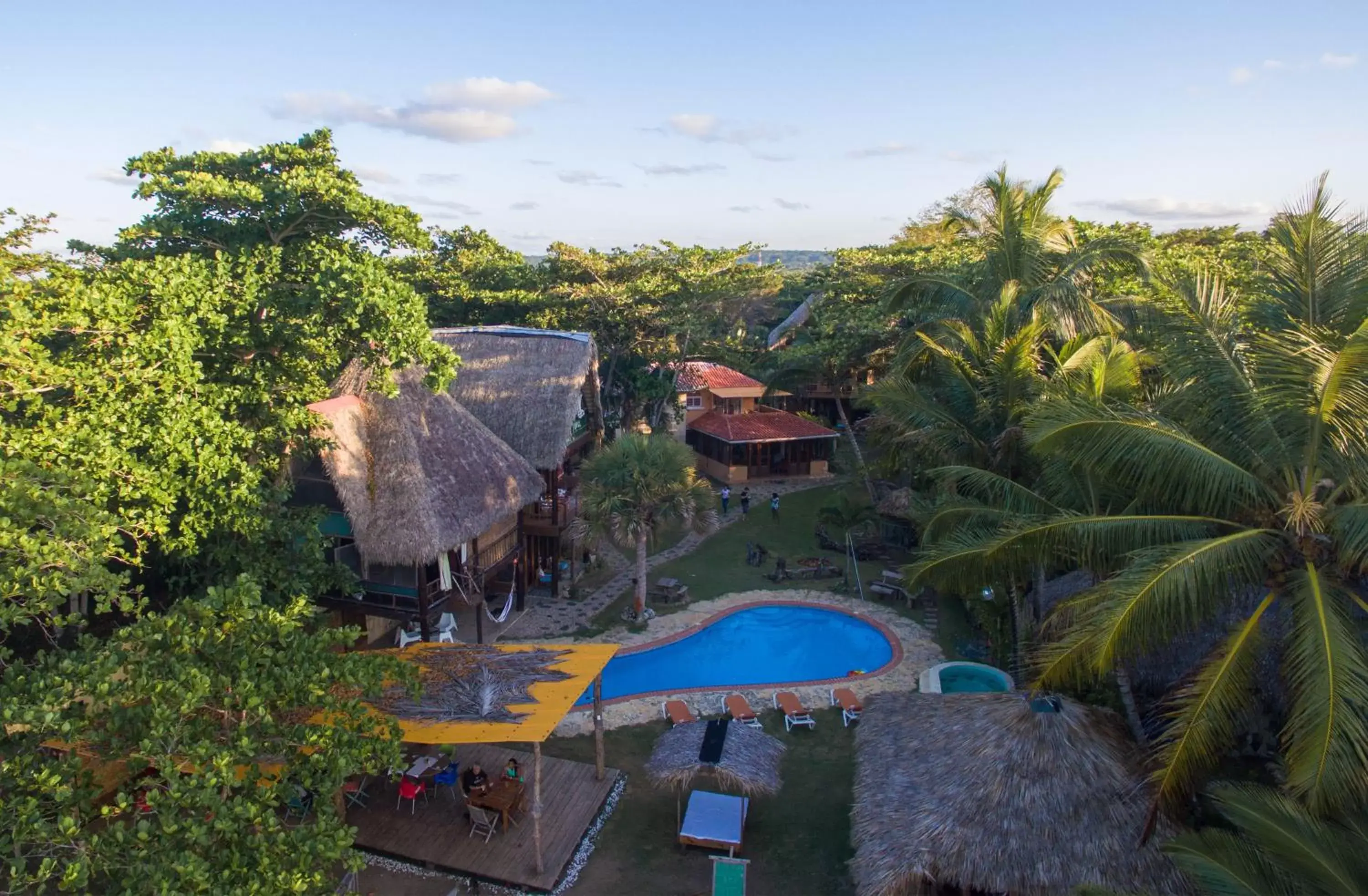 Bird's eye view, Pool View in Cabarete Maravilla Eco Lodge Boutique Beach Surf & Kite