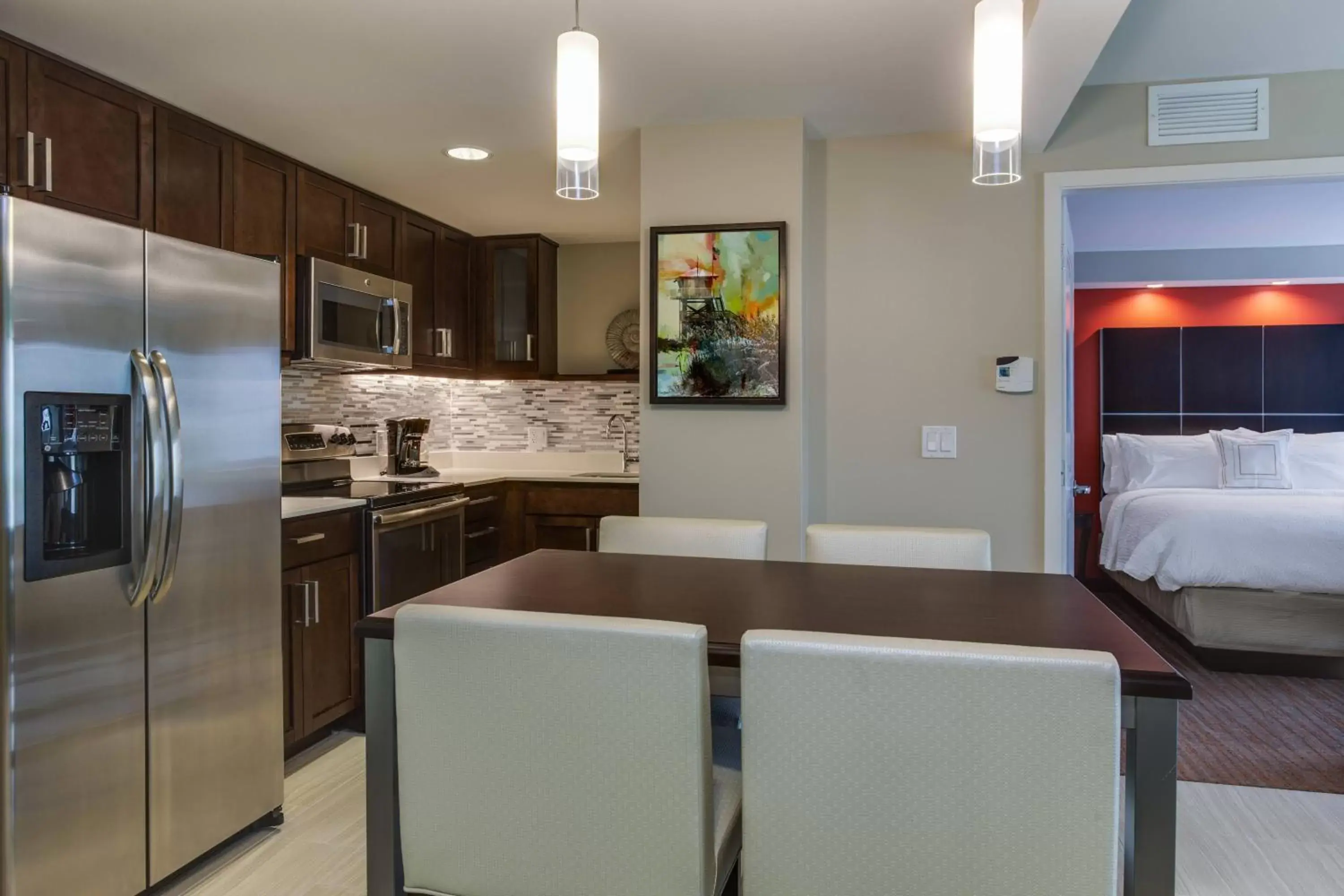 Kitchen or kitchenette, Kitchen/Kitchenette in Residence Inn by Marriott Daytona Beach Oceanfront