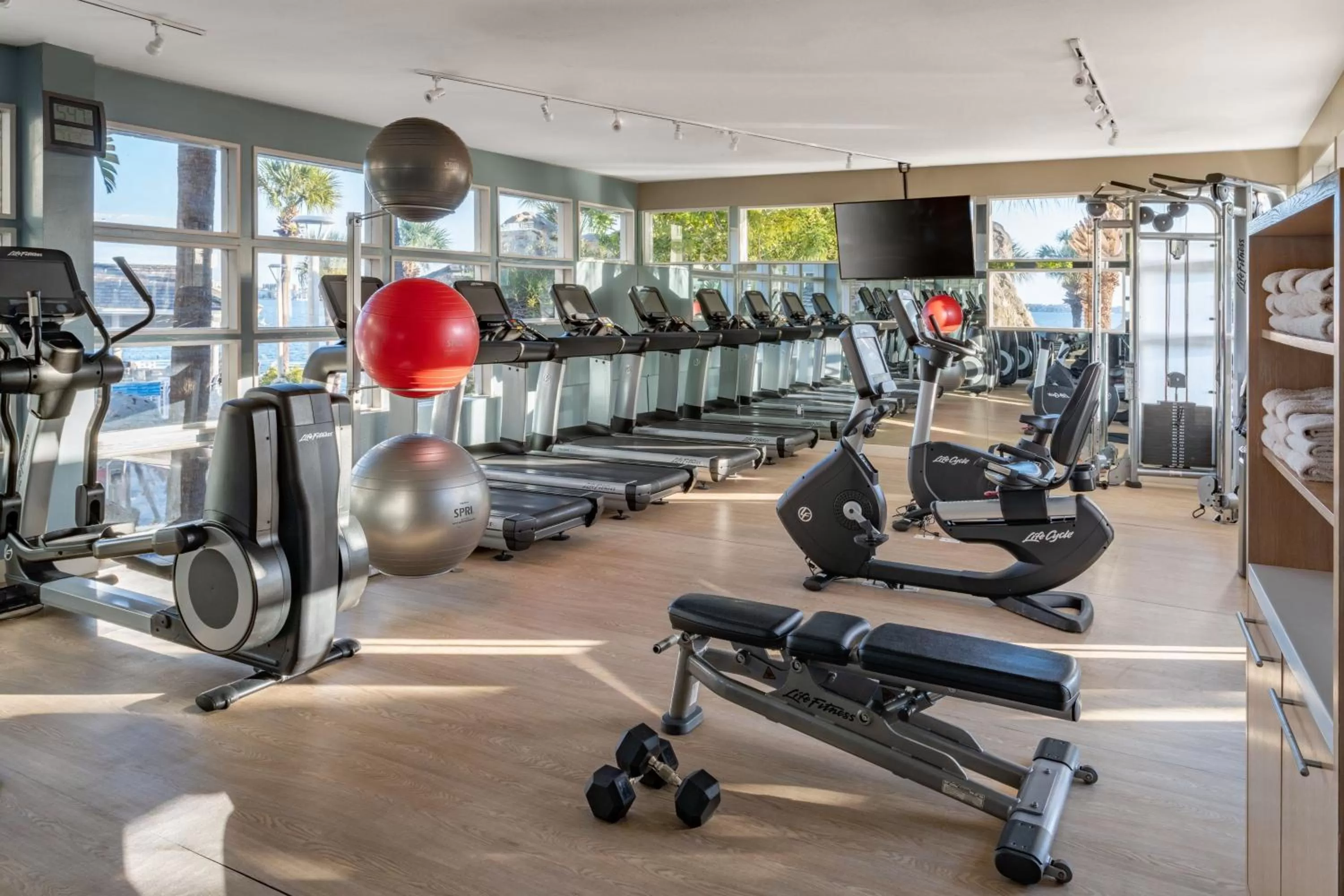 Fitness centre/facilities in Clearwater Beach Marriott Resort on Sand Key