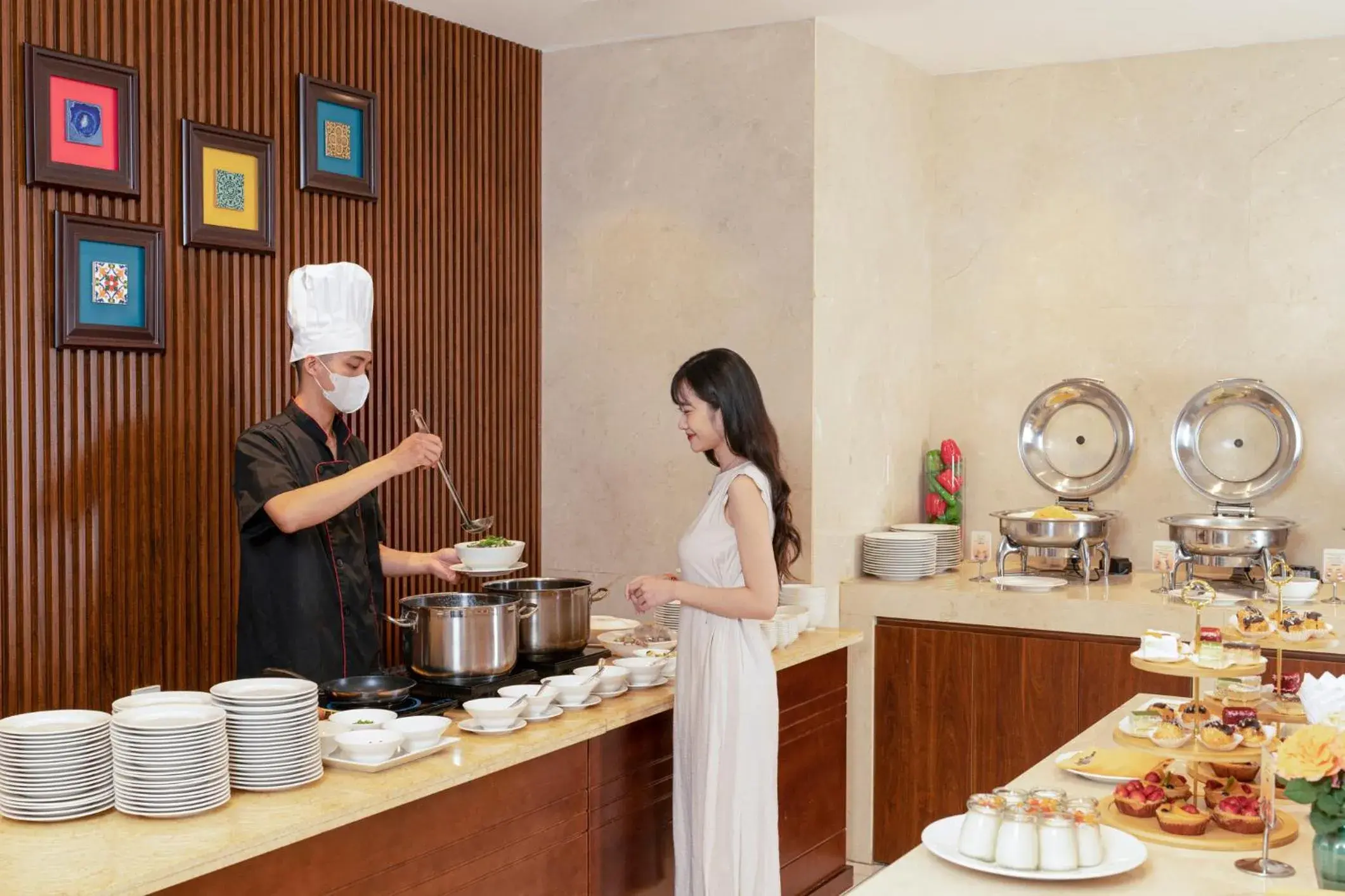 Buffet breakfast in Grand Cititel Hanoi Hotel