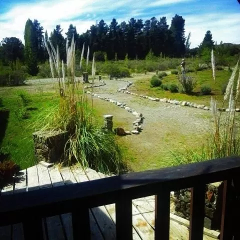 Garden view in Las Pitras Lodge