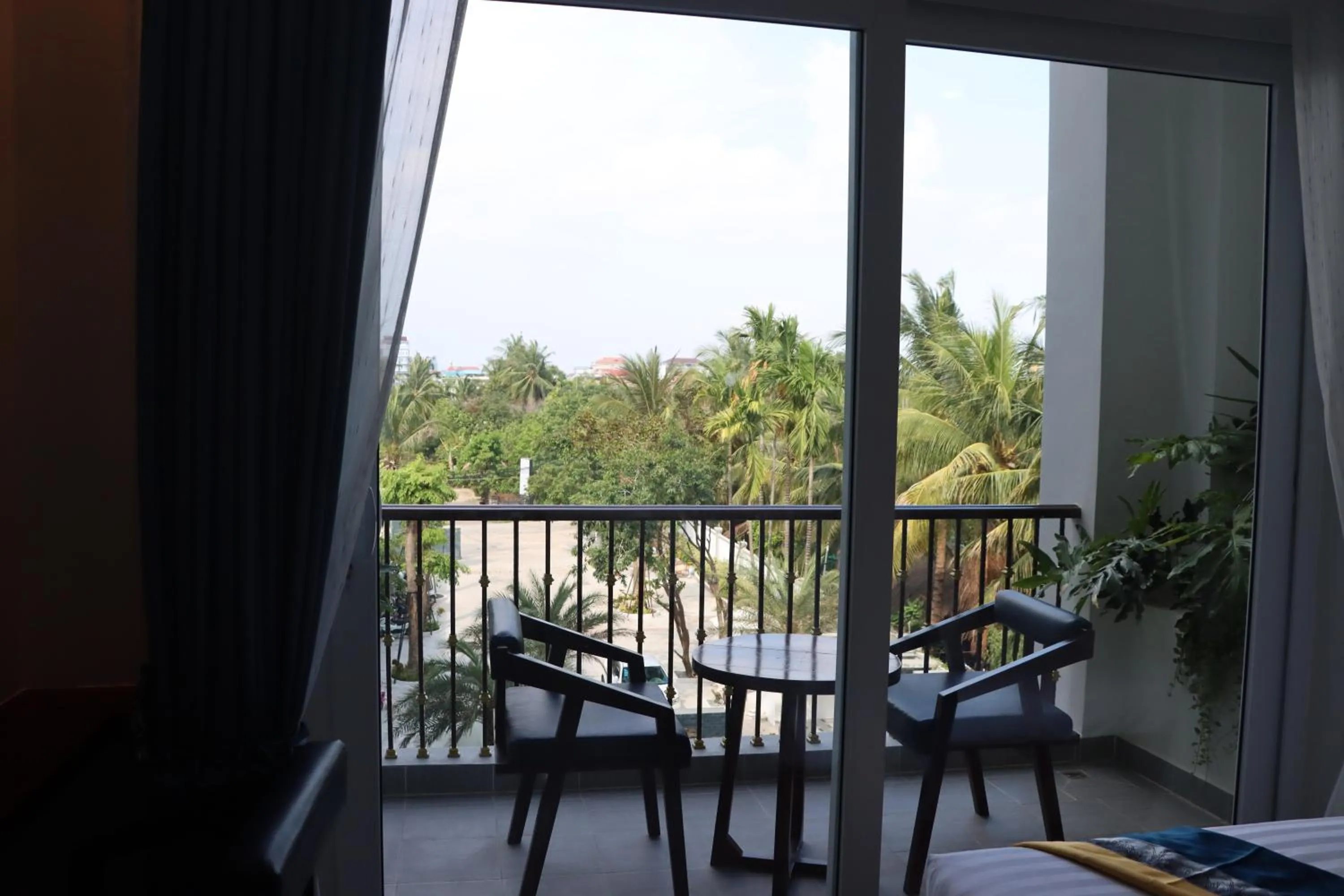 Garden view in Sky Boutique Kampot