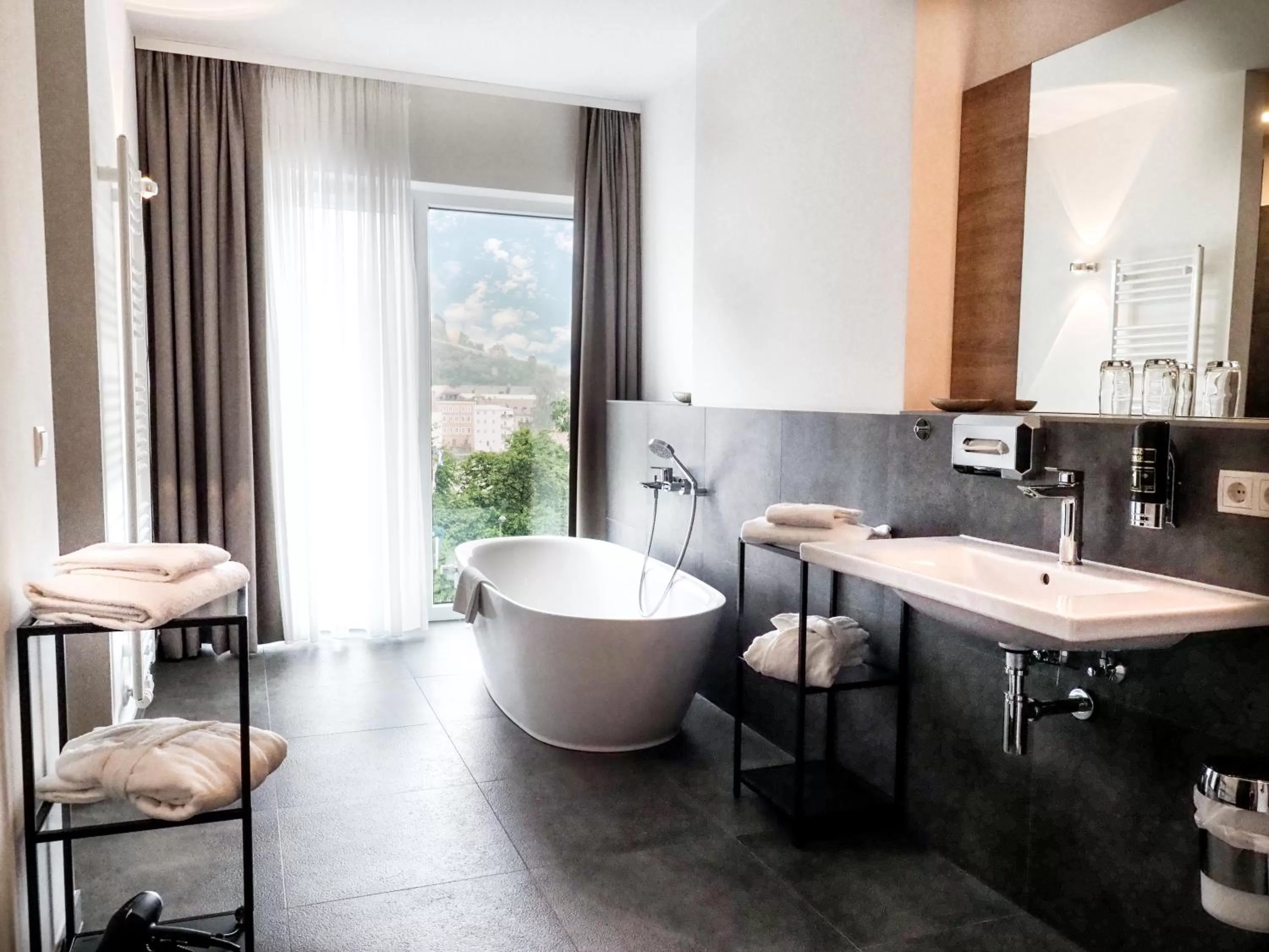 Bathroom in Apparthotel Rivers Passau