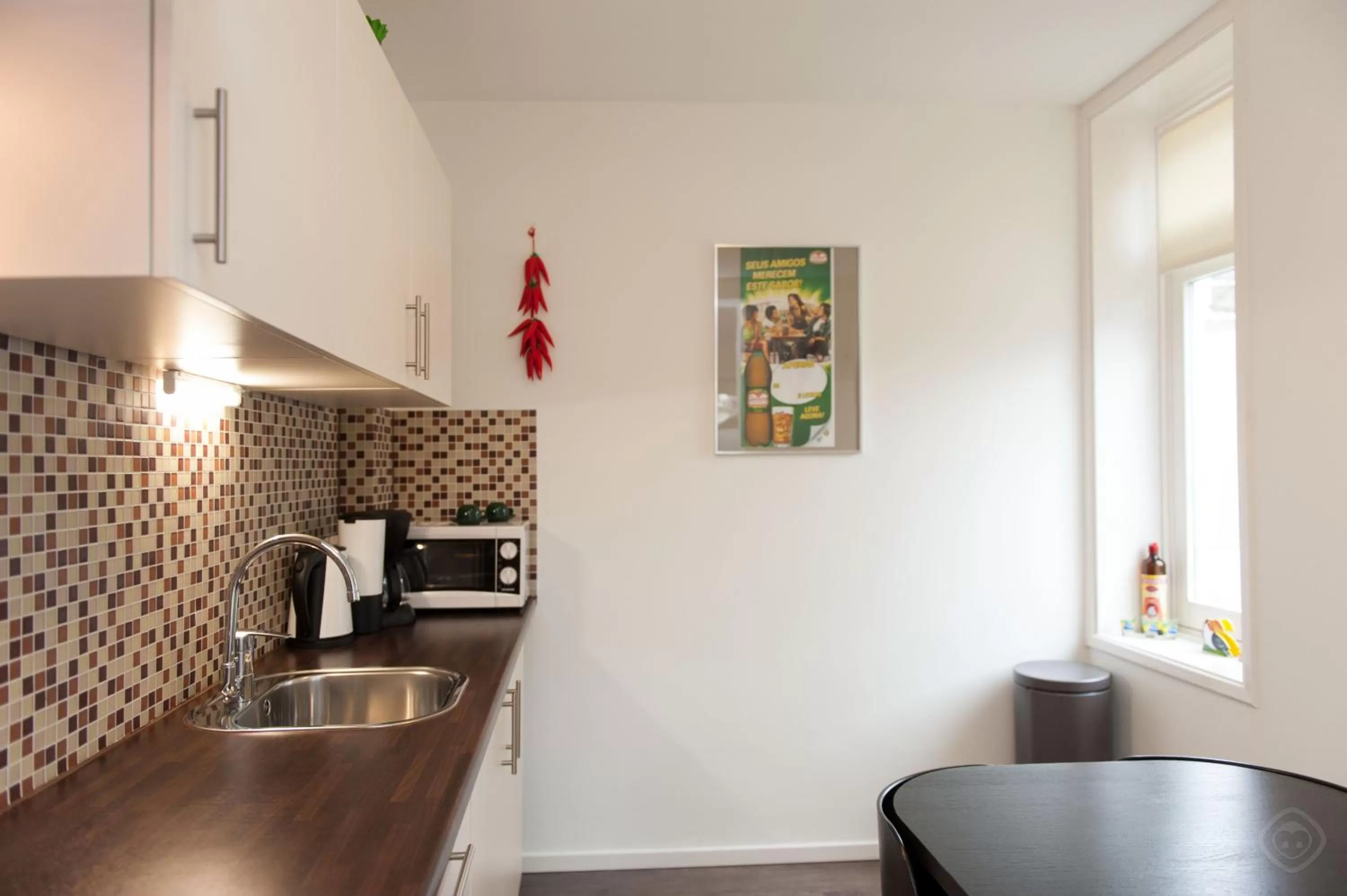 Kitchen or kitchenette, Kitchen/Kitchenette in Bos en Lommer Hotel - Erasmus Park area