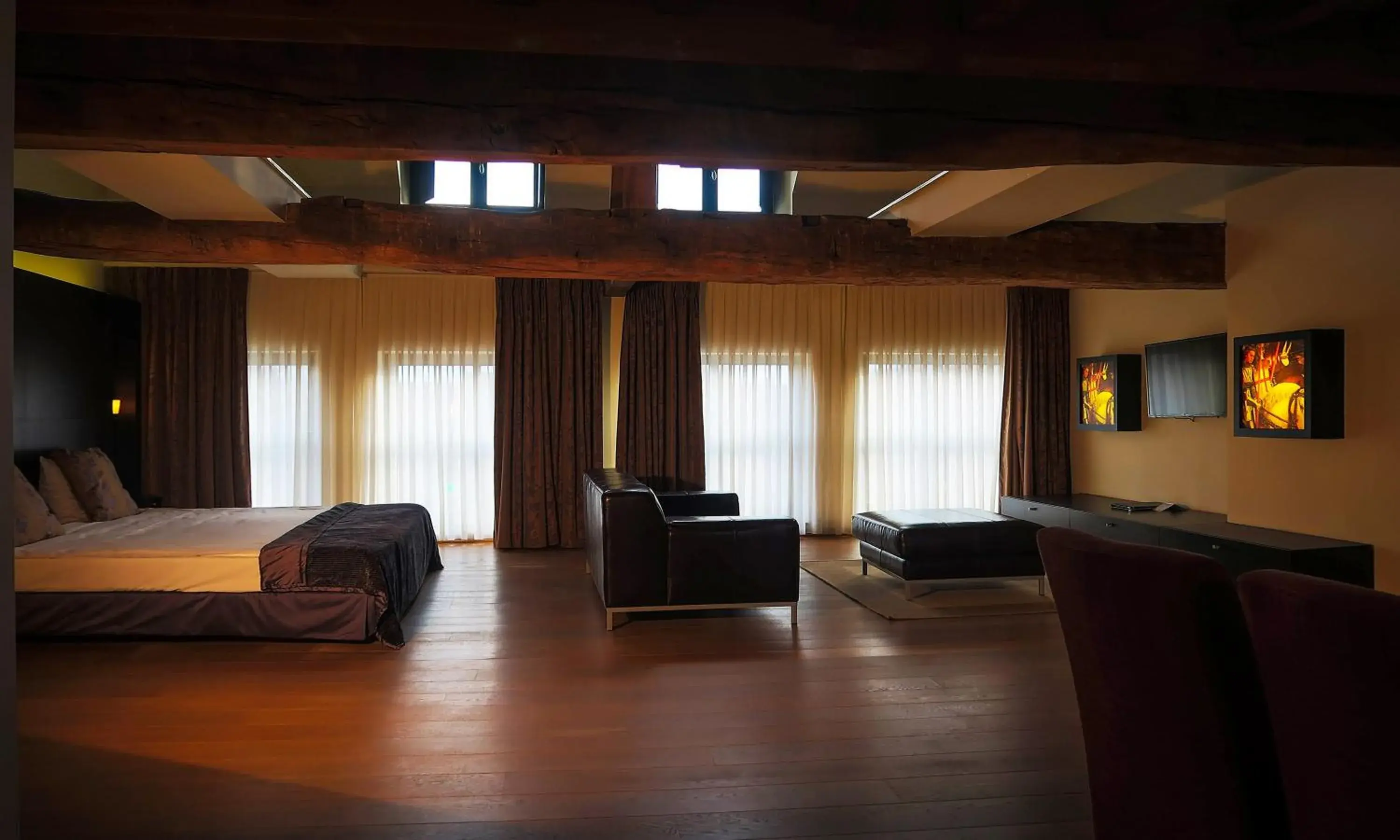 Living room in Hotel Van Eyck