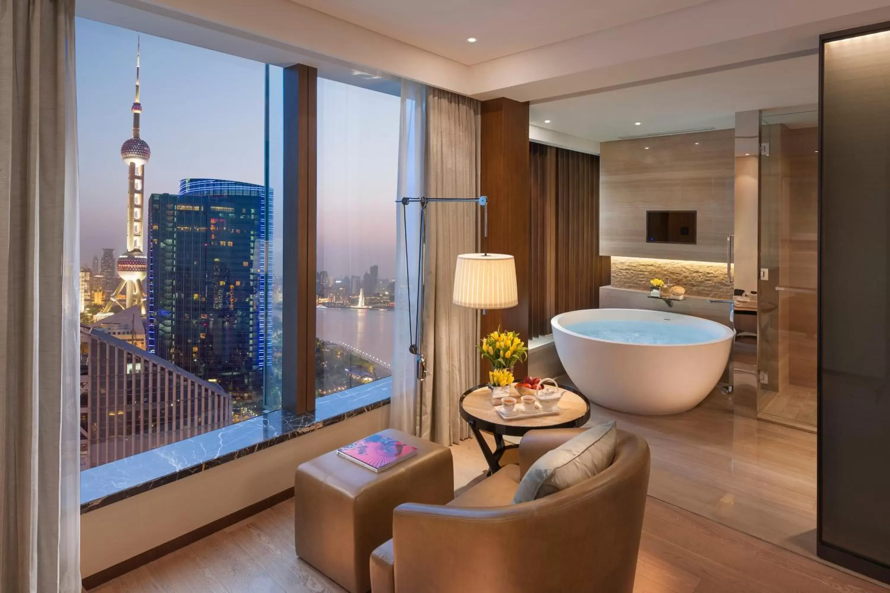 Bathroom in Mandarin Oriental Pudong, Shanghai