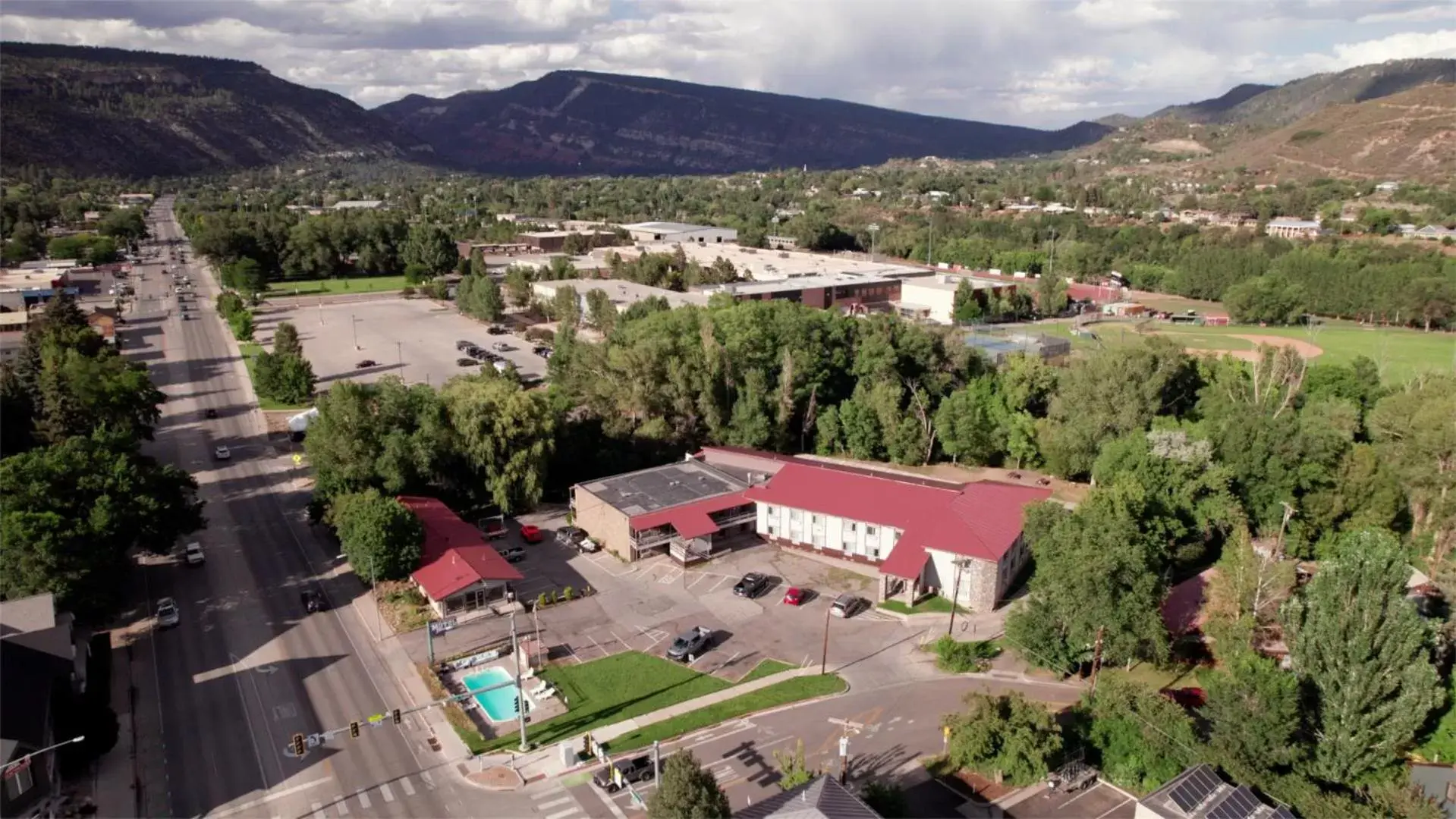 Property building, Bird's-eye View in Motel Durango