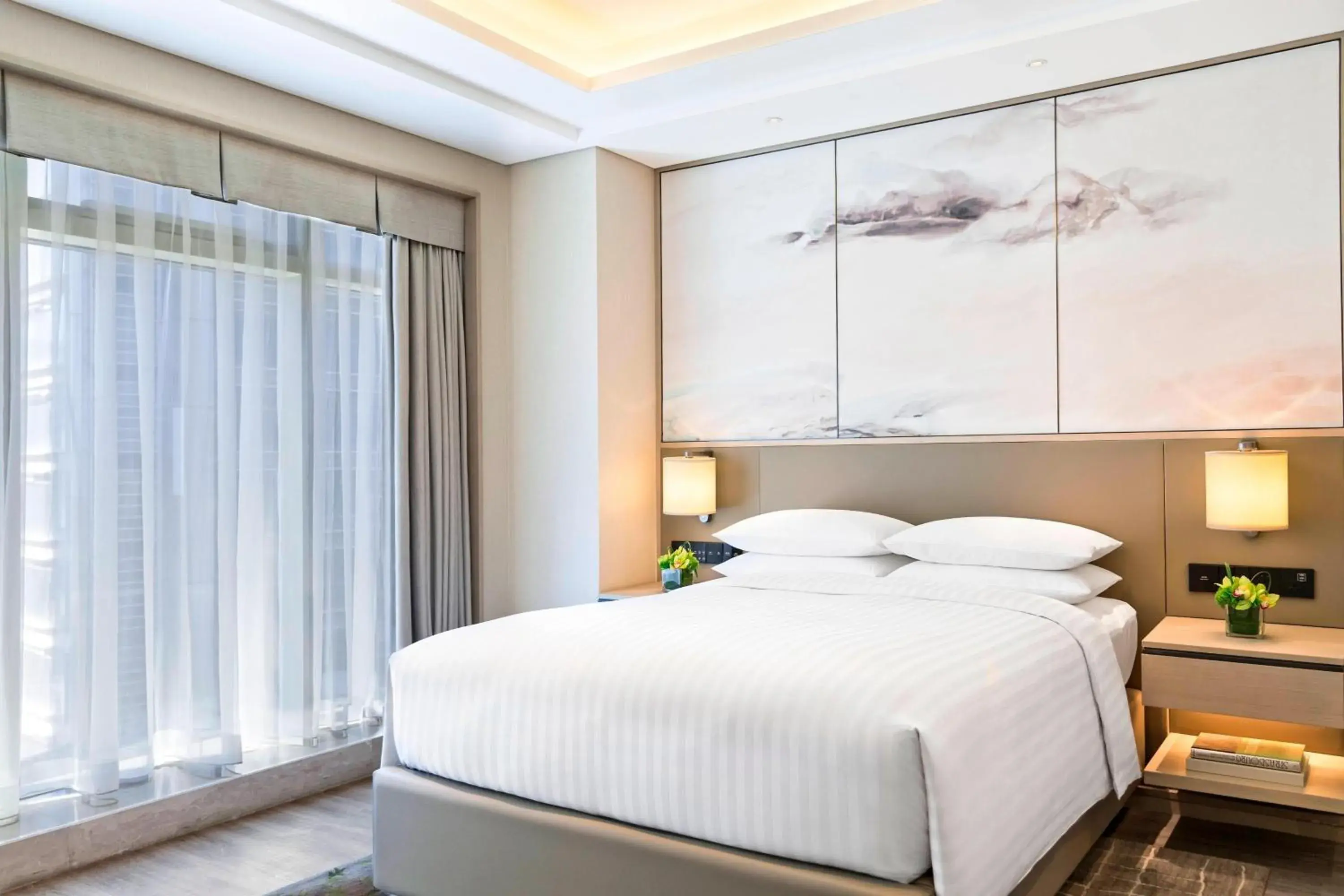 Bedroom, Bed in Marriott Executive Apartments Hangzhou Yuhang