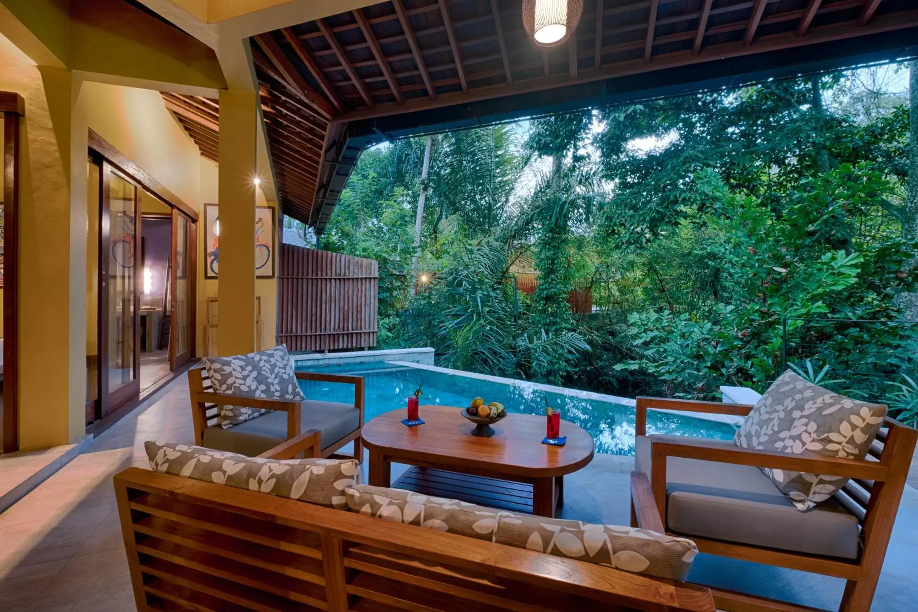 Balcony/Terrace, Swimming Pool in Samkhya Villa Ubud