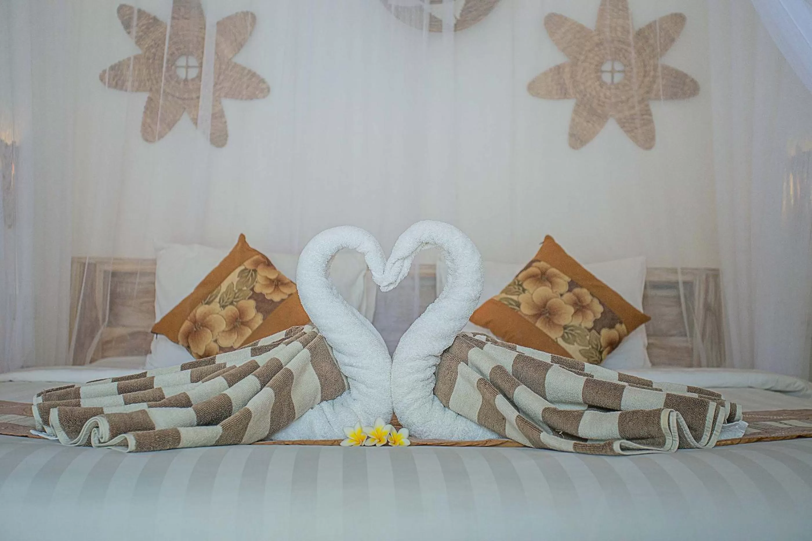 Bed in Sanghyang Bay Villas