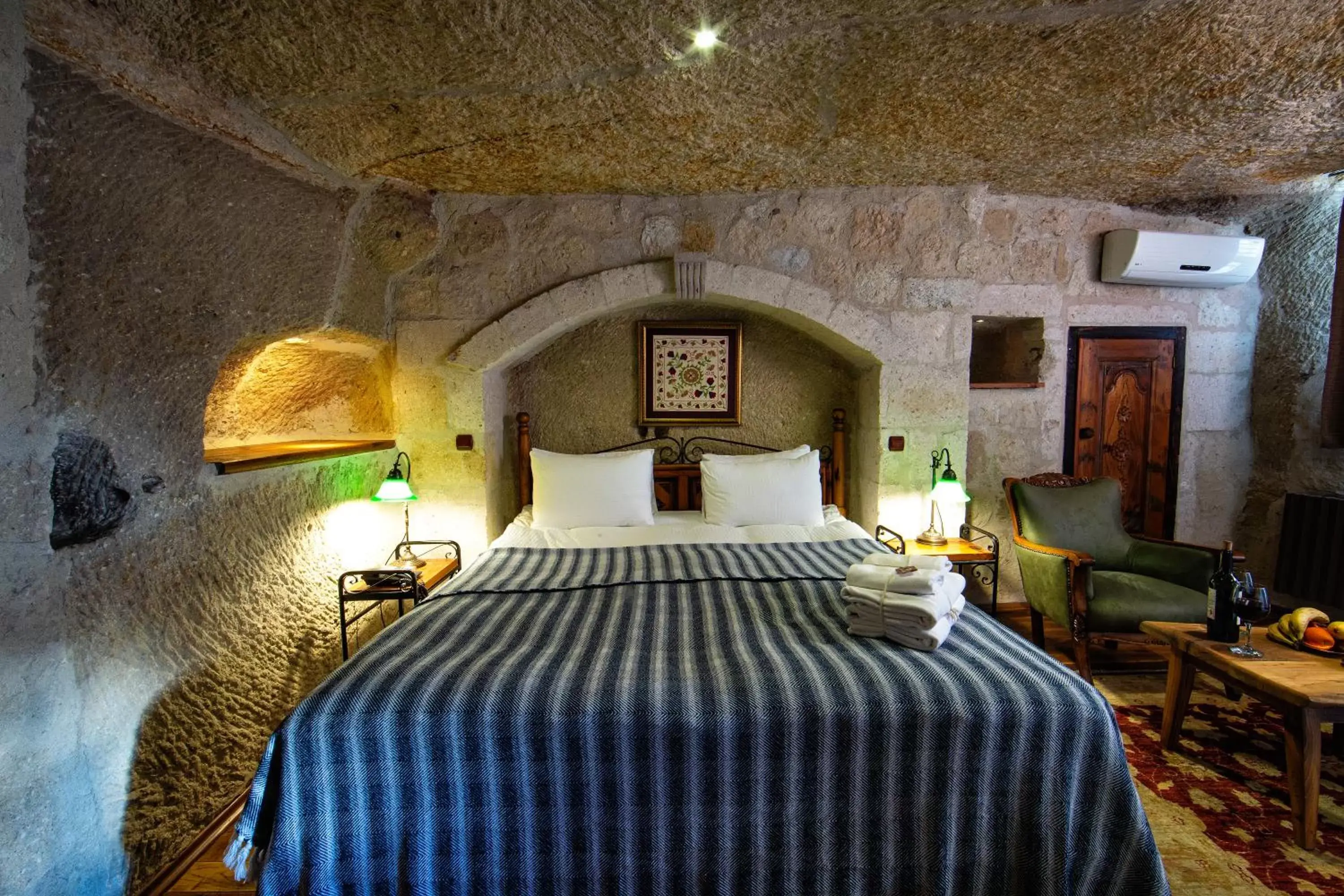 Bed in Aza Cave Cappadocia
