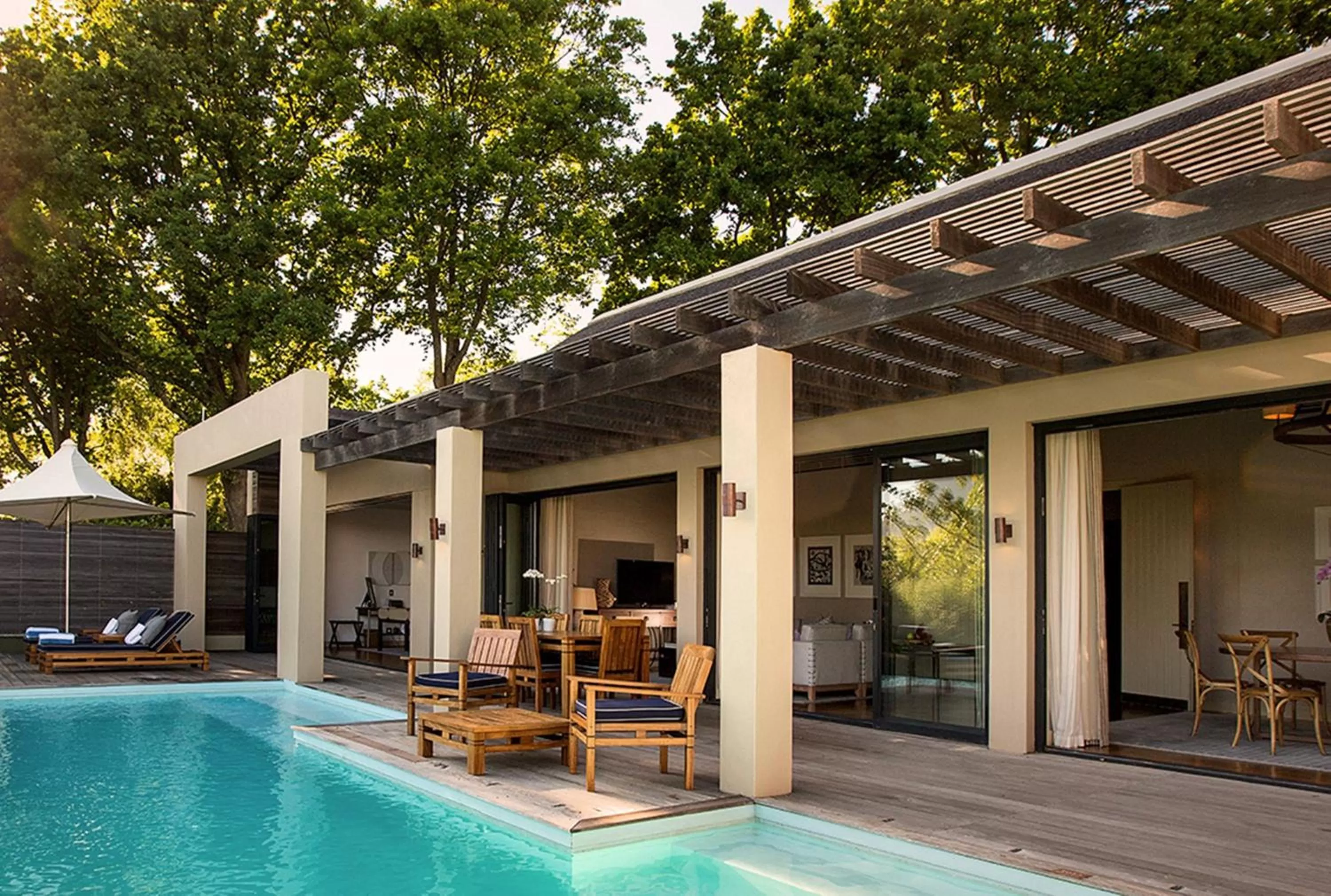 Patio in Delaire Graff Lodges and Spa