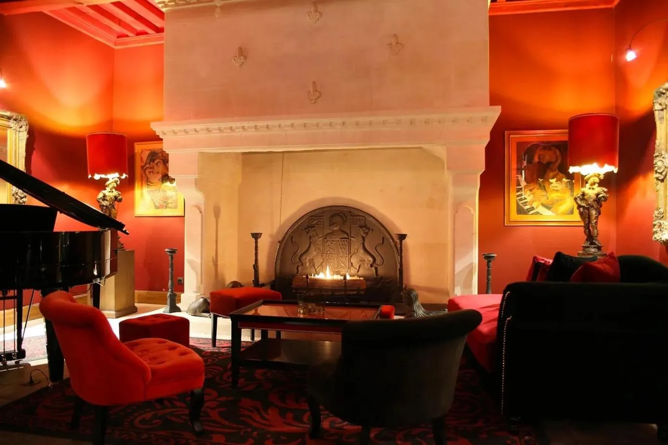 Living room in La Villa Mazarin